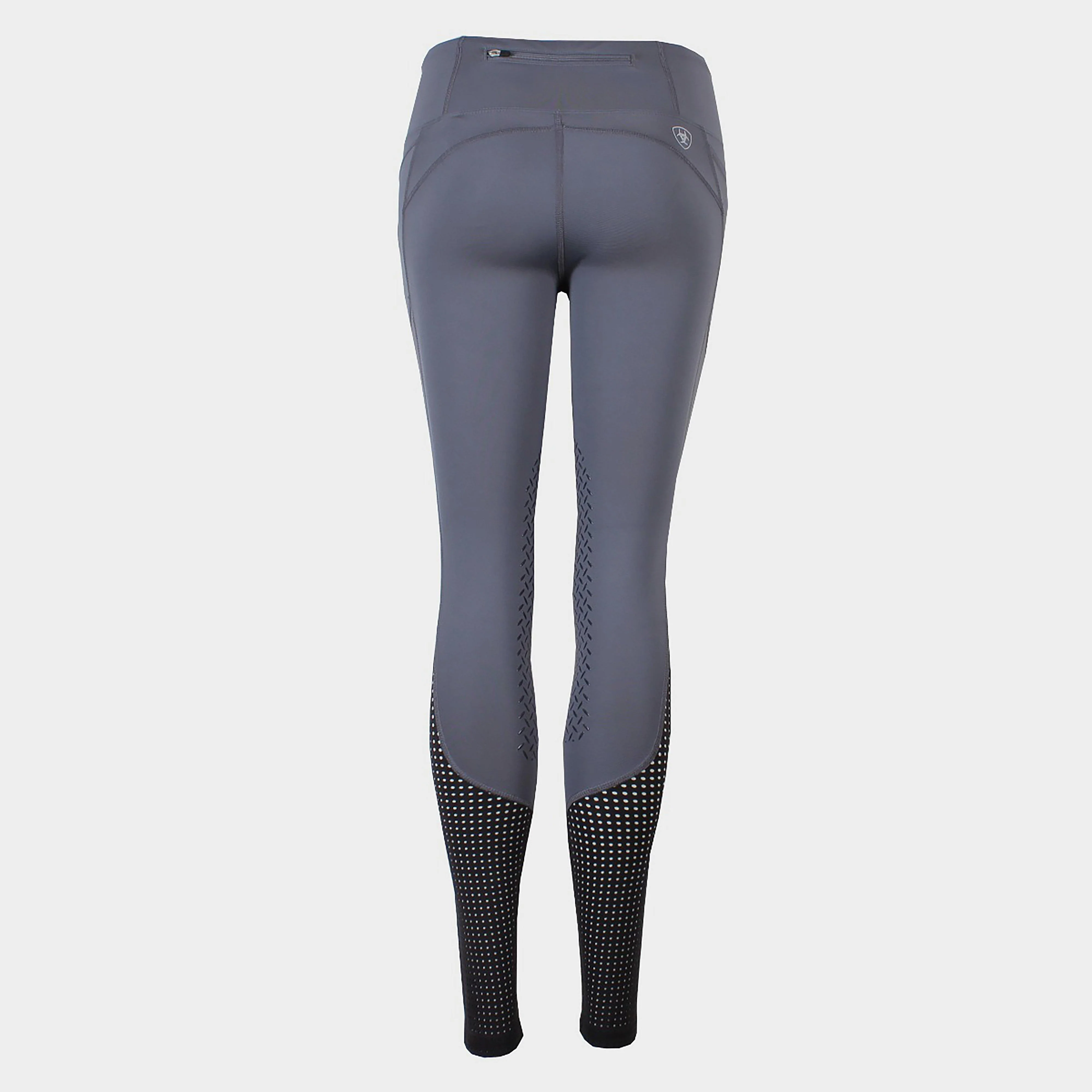 Ladies Eos Knee Patch Tights Grey - Image 4