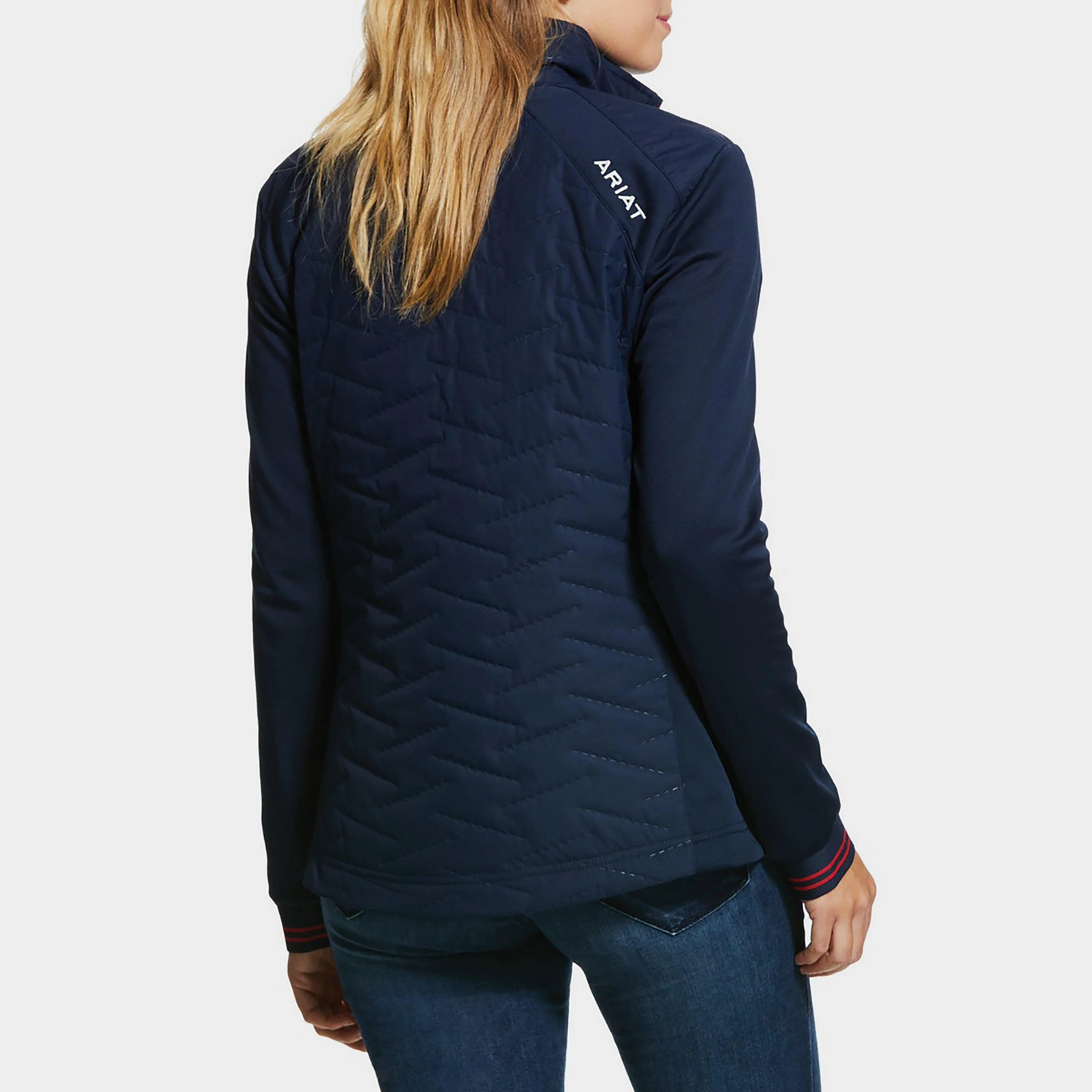Ladies Hybrid Jacket Team Navy - Image 4
