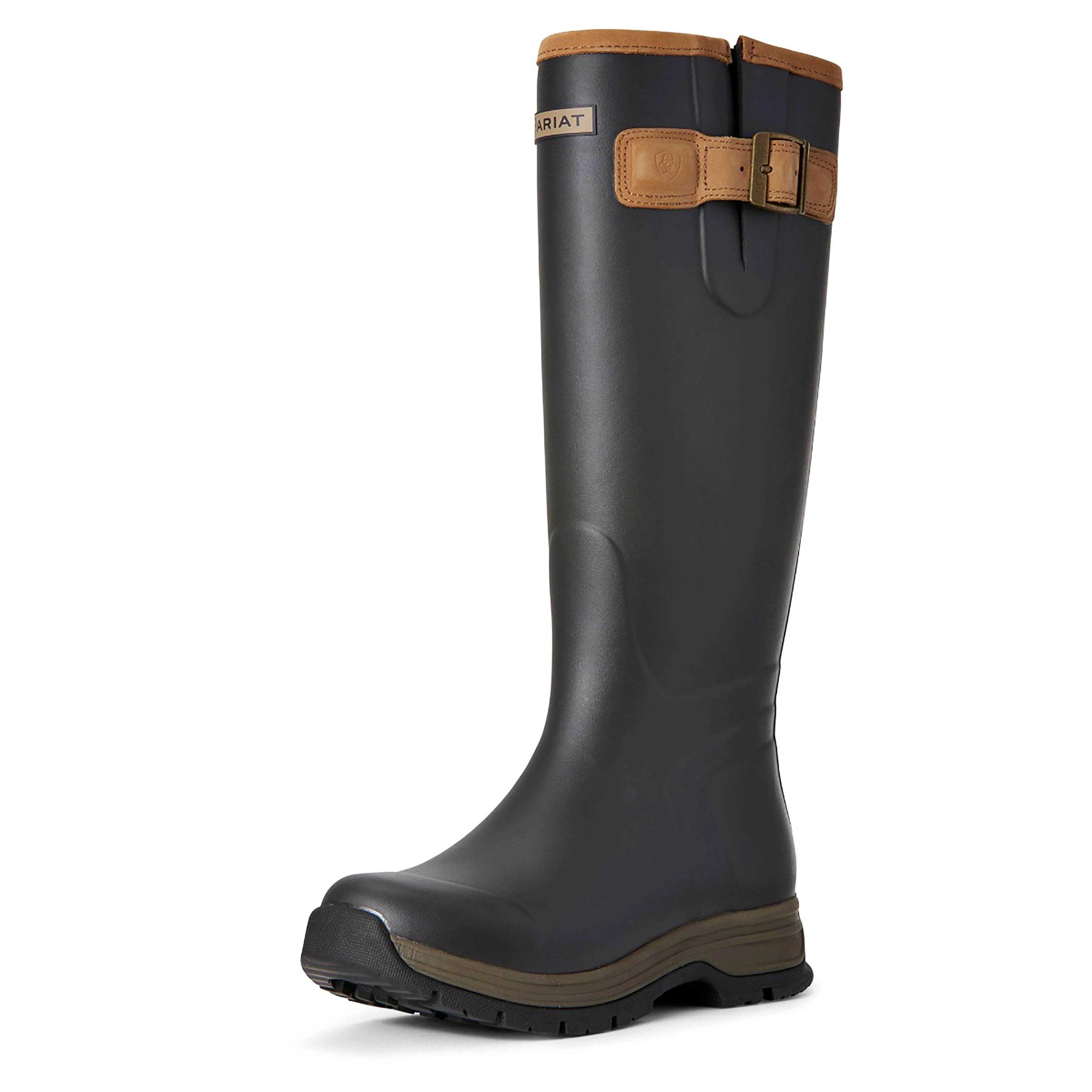 Womens Burford Wellington Boots Brown - Image 10