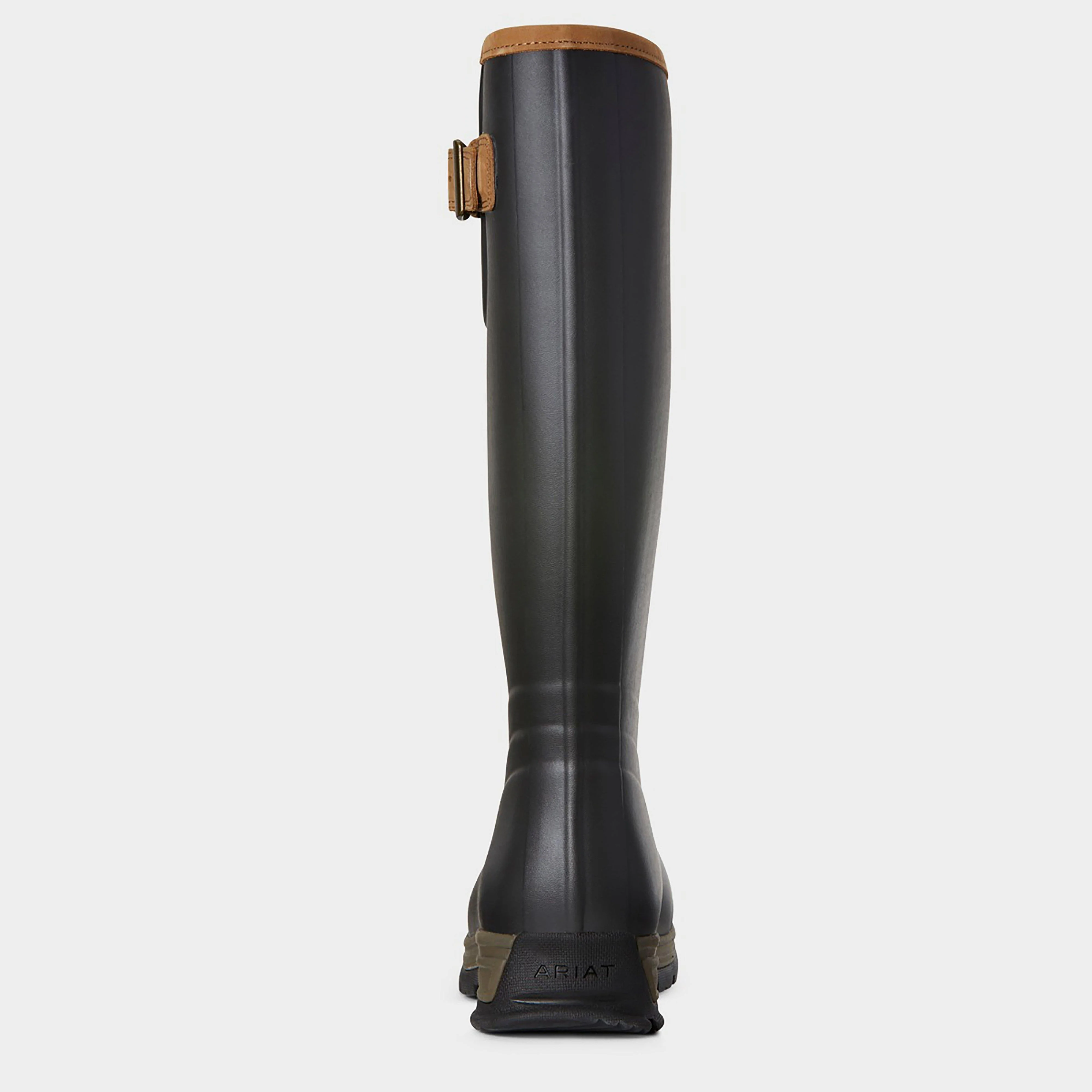 Womens Burford Wellington Boots Brown - Image 3