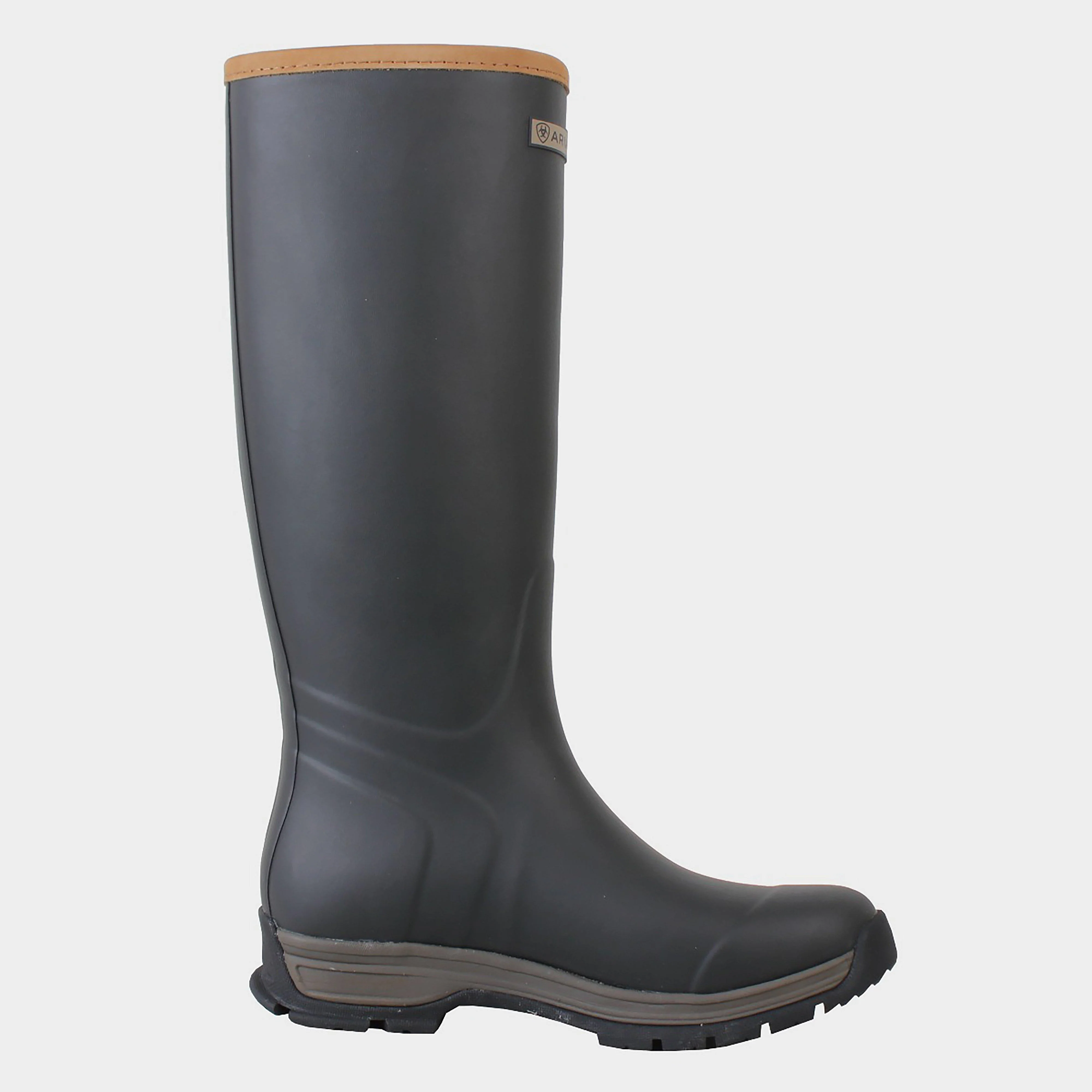Womens Burford Wellington Boots Brown - Image 9