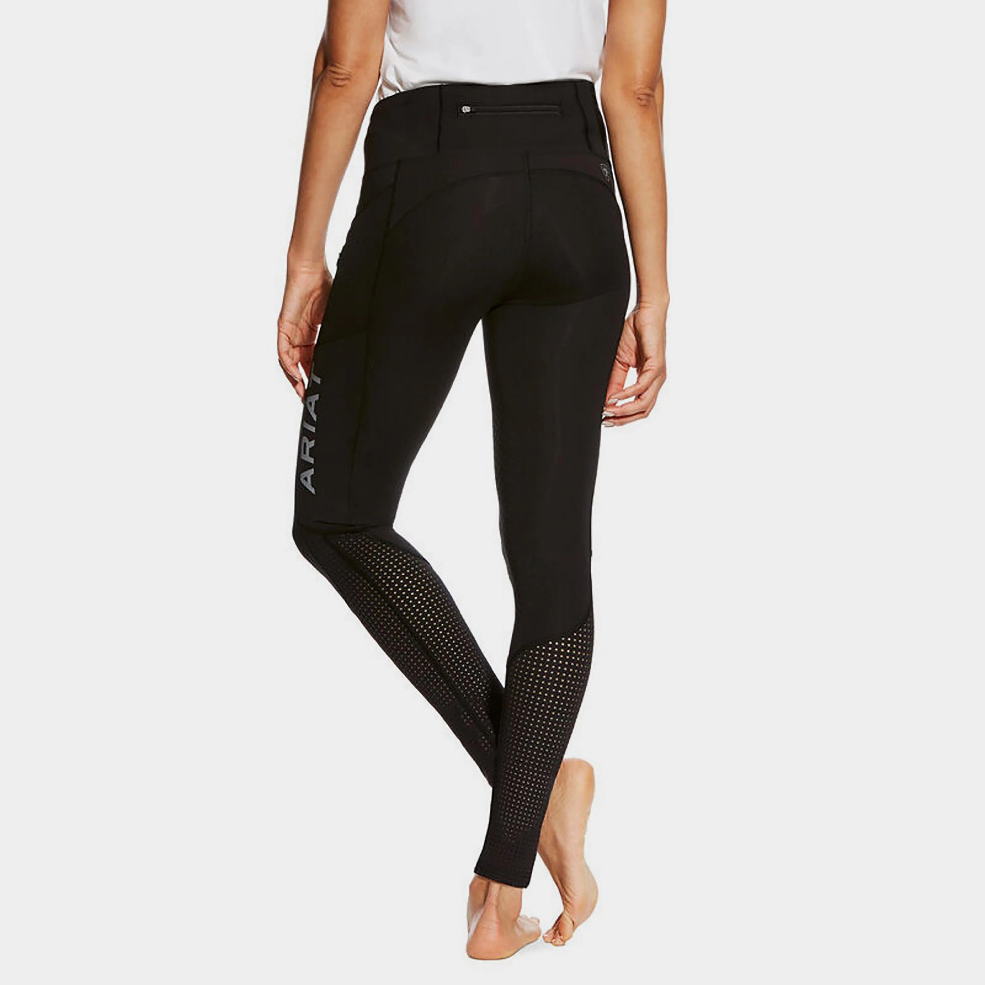 Womens Eos Knee Patch Tights Black - Image 2