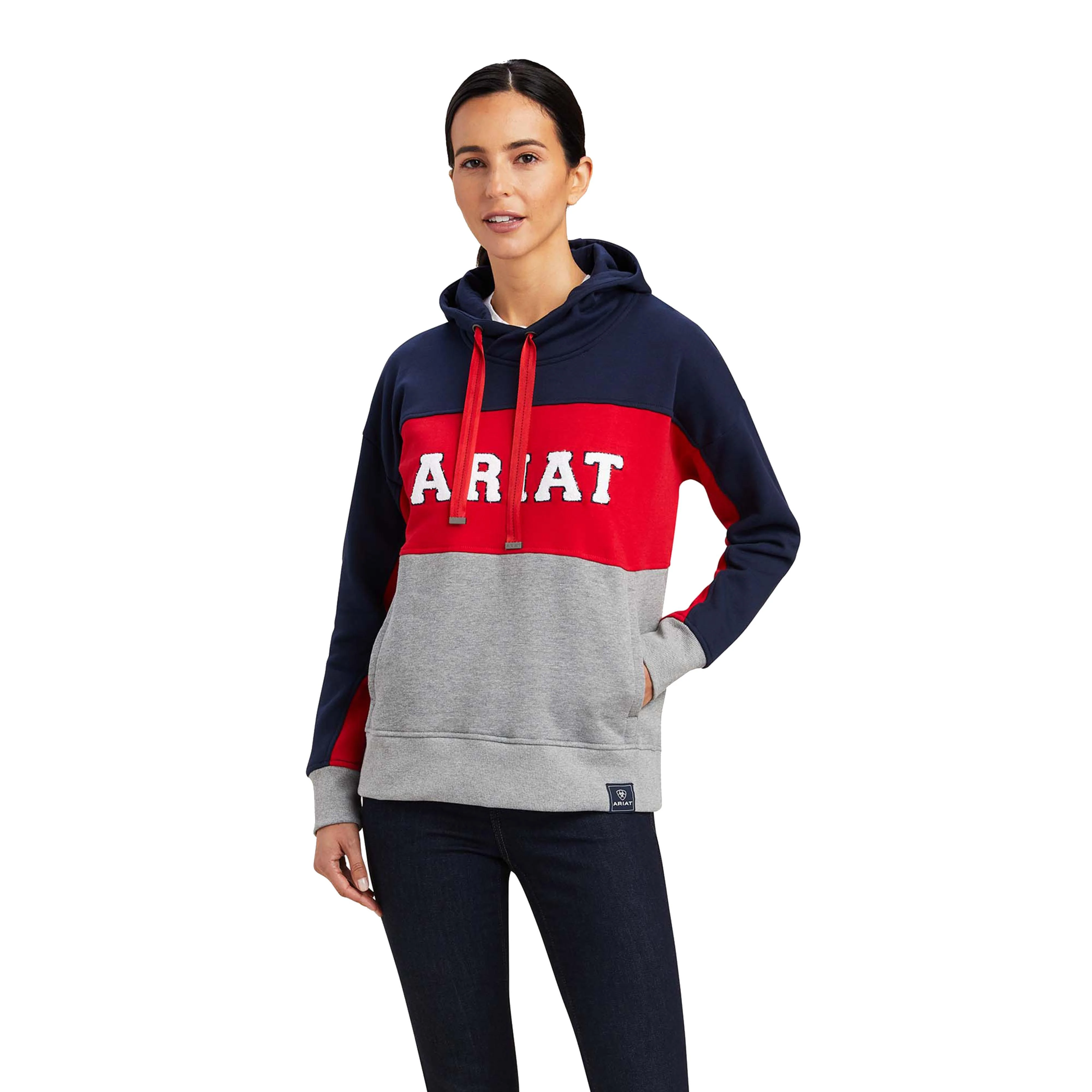 Womens Rabere Team Hoodie Navy - Image 5