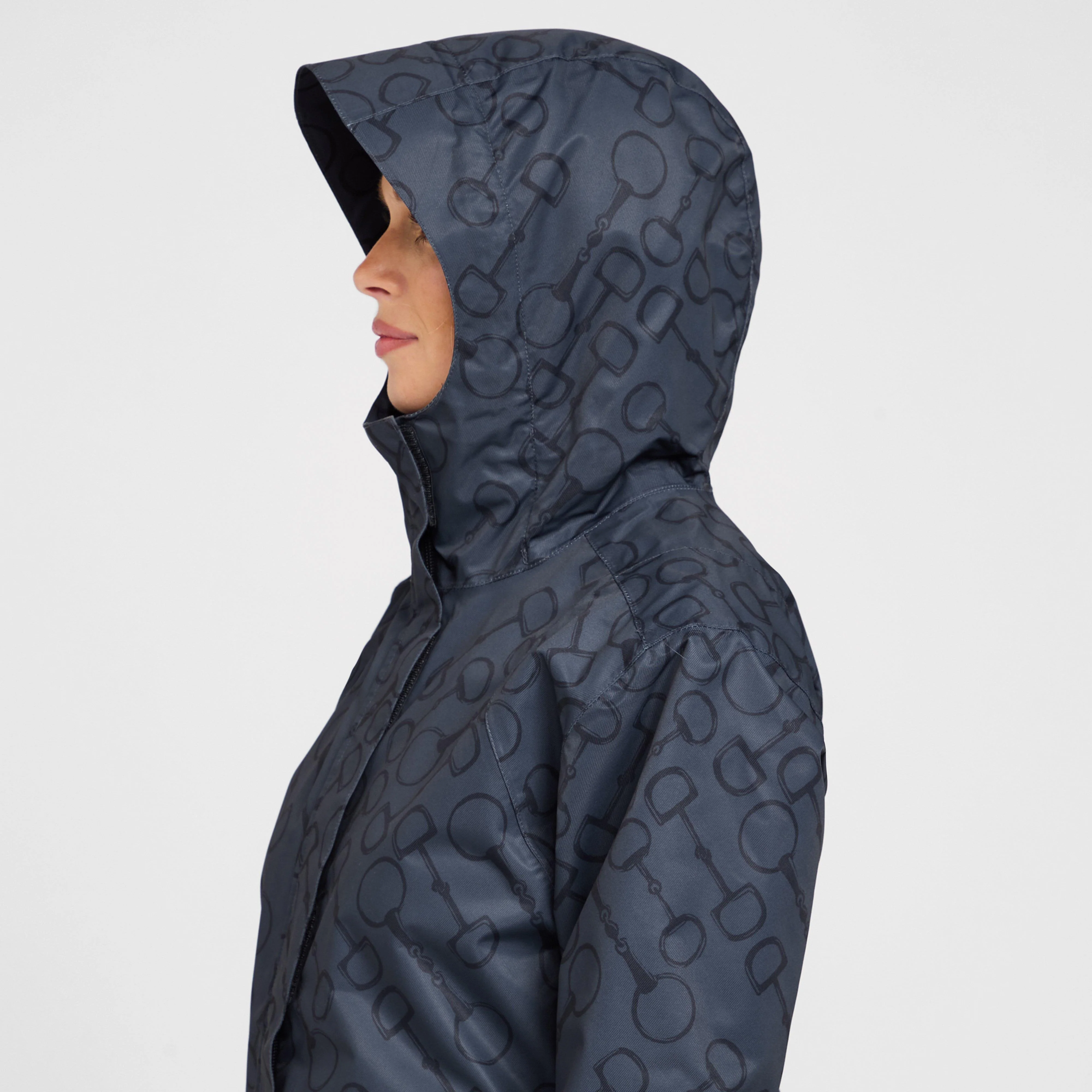 Womens Spectator H2O Jacket Blue Night Bit Print - Image 5