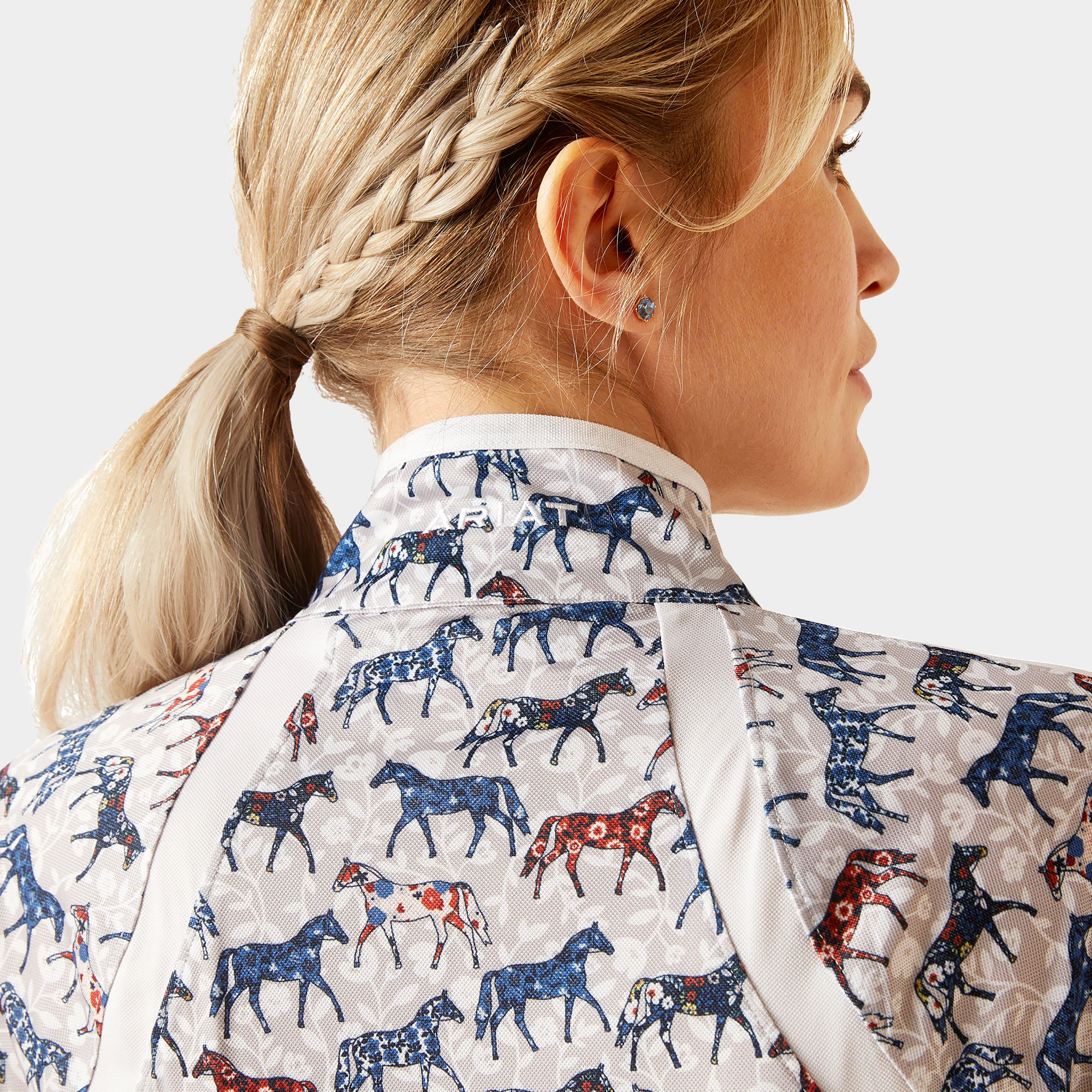 Womens Sunstopper 3.0 1/4 Zip Base Layer Painted Ponies - Image 3