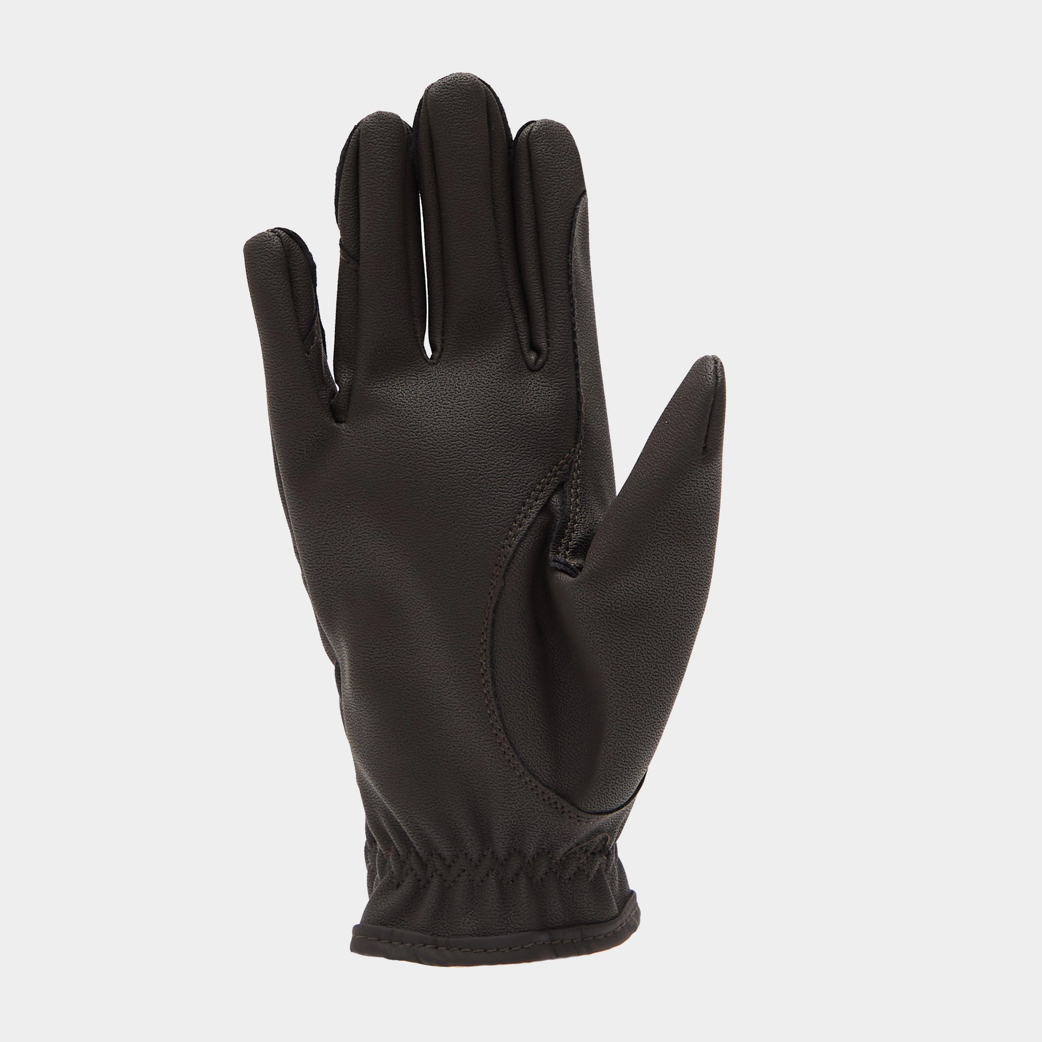 Childs PU Riding Gloves Brown - Image 2