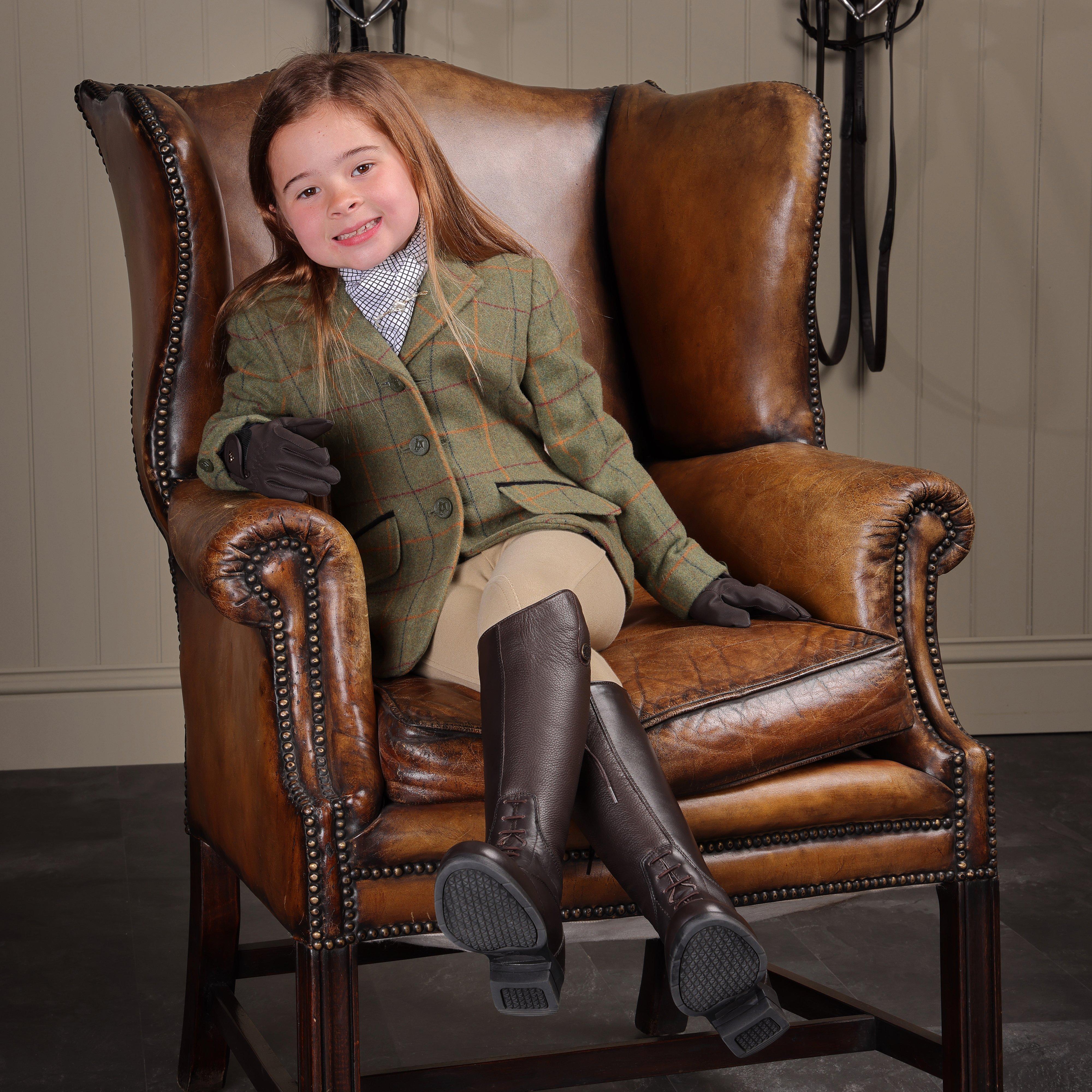 Childs Saratoga Tweed Jacket Red/Yellow/Blue Check - Image 5