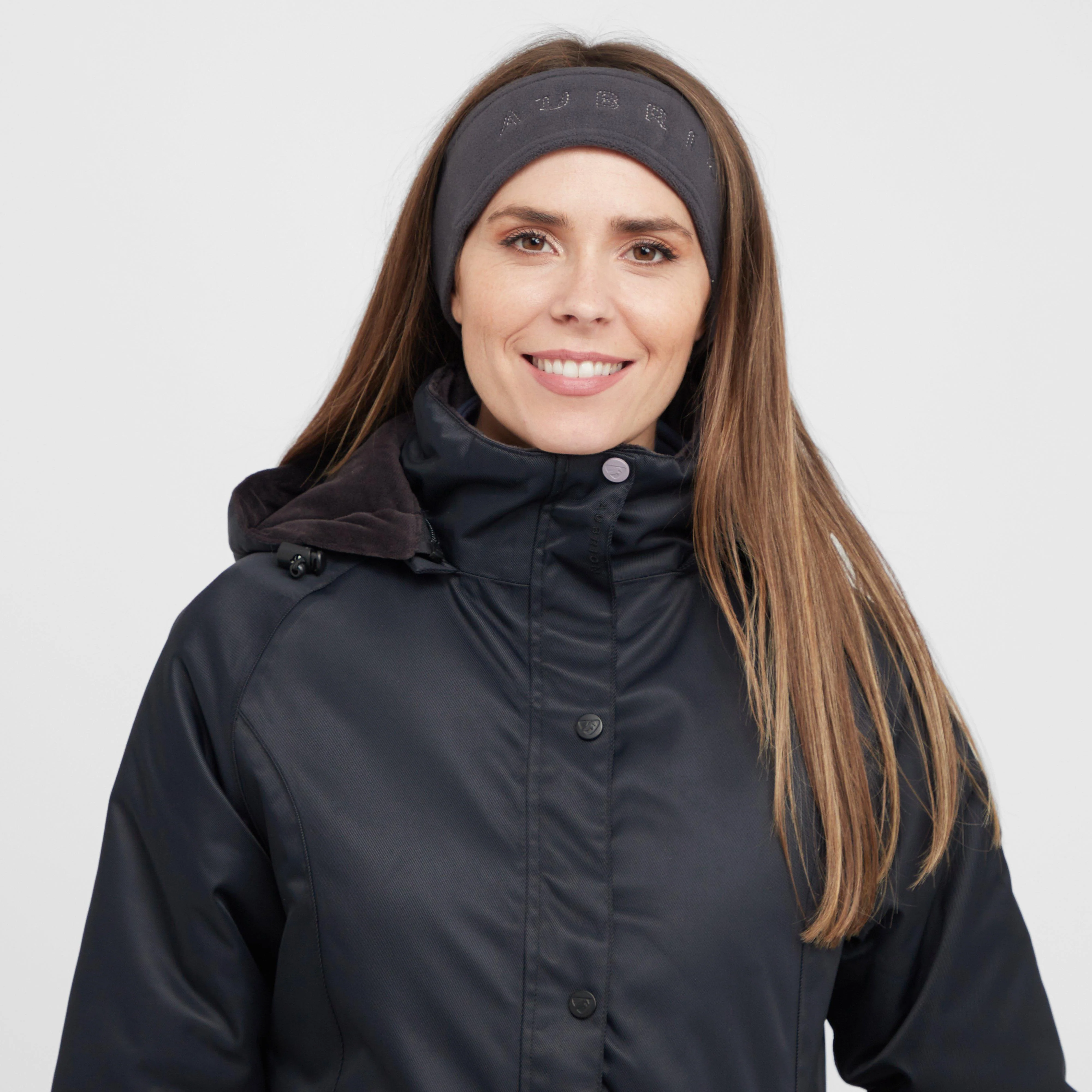 Womens Halcyon Long Coat Charcoal - Image 6