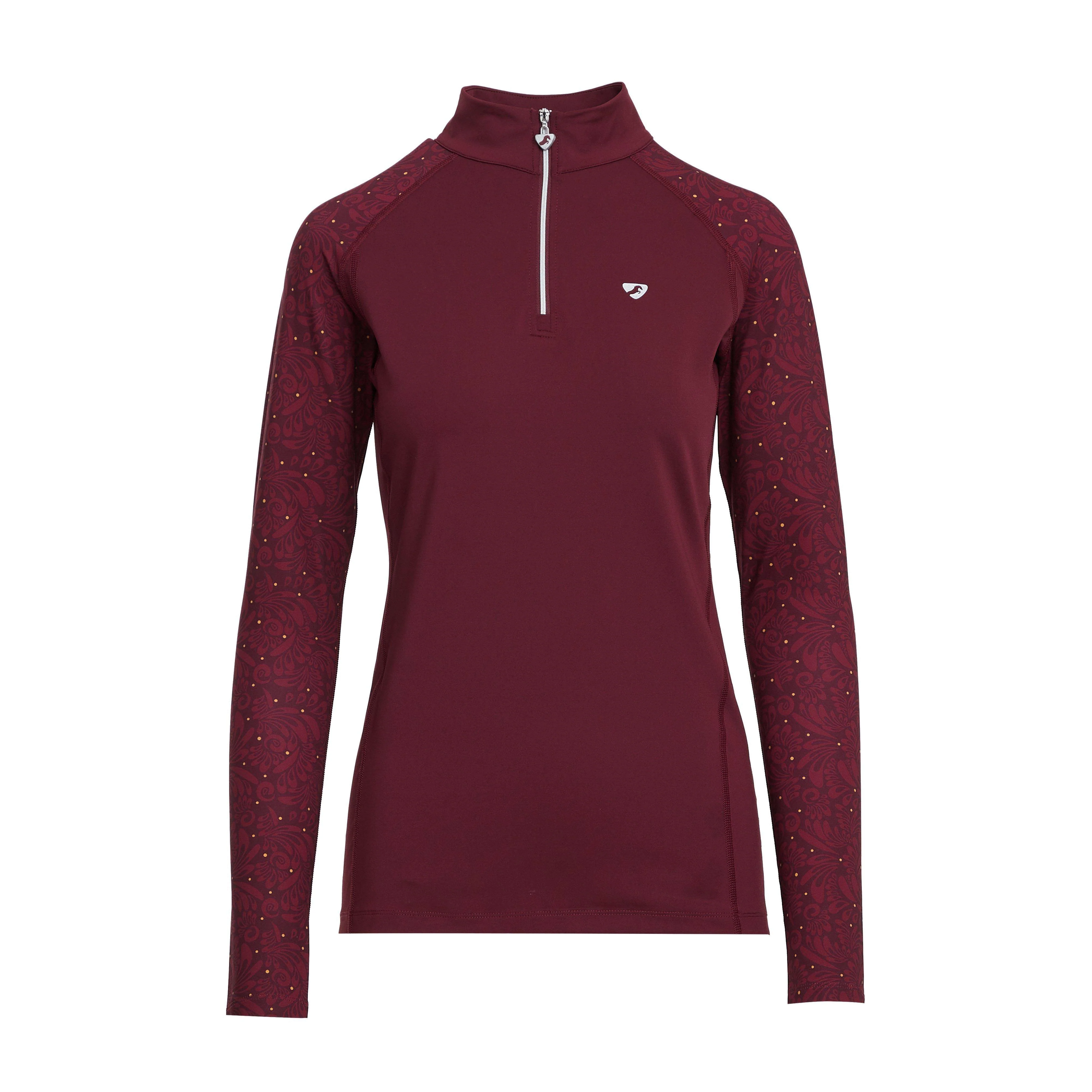 Womens Hyde Park Base Layer Red Paisley - Image 8