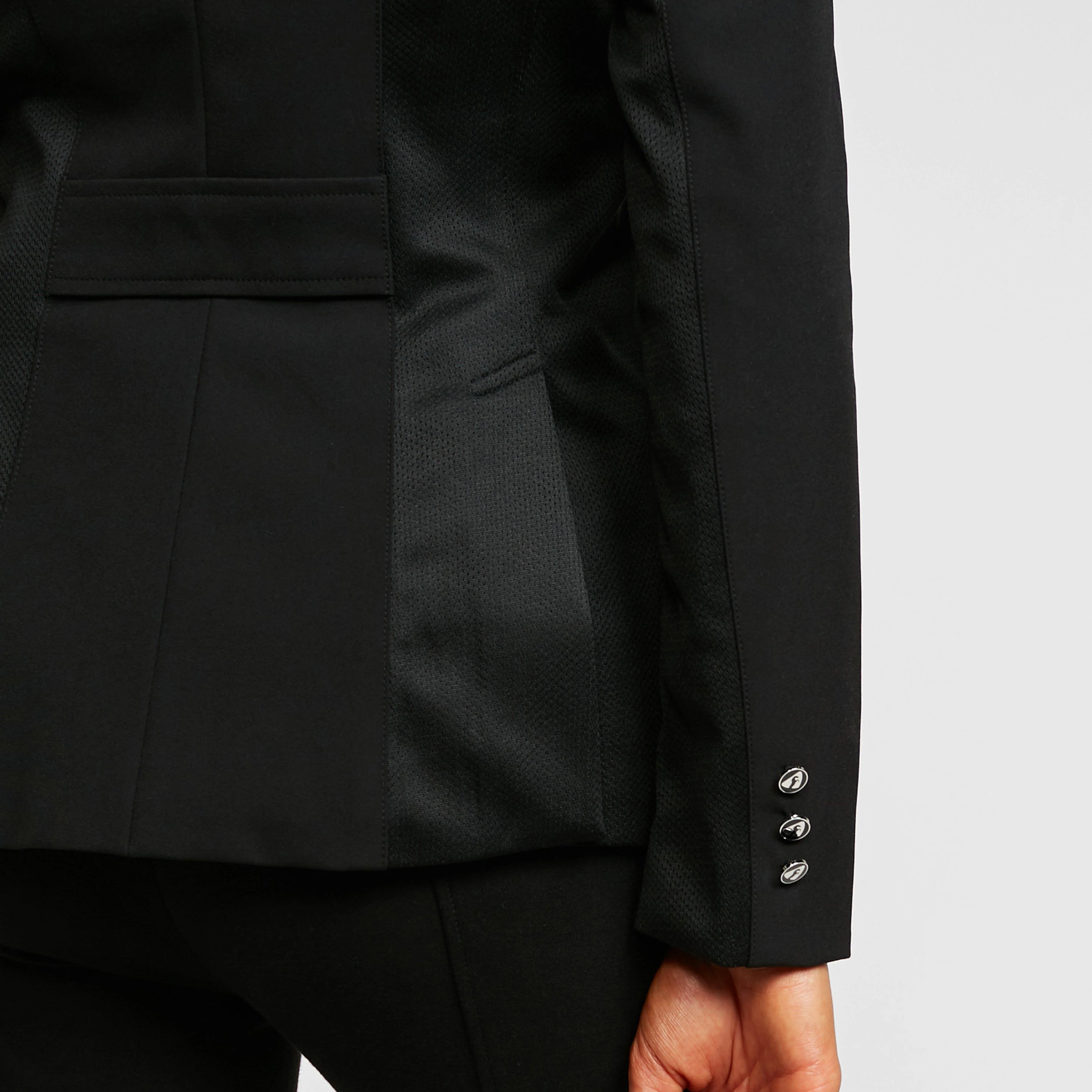 Womens Oxford Show Jacket Black - Image 6