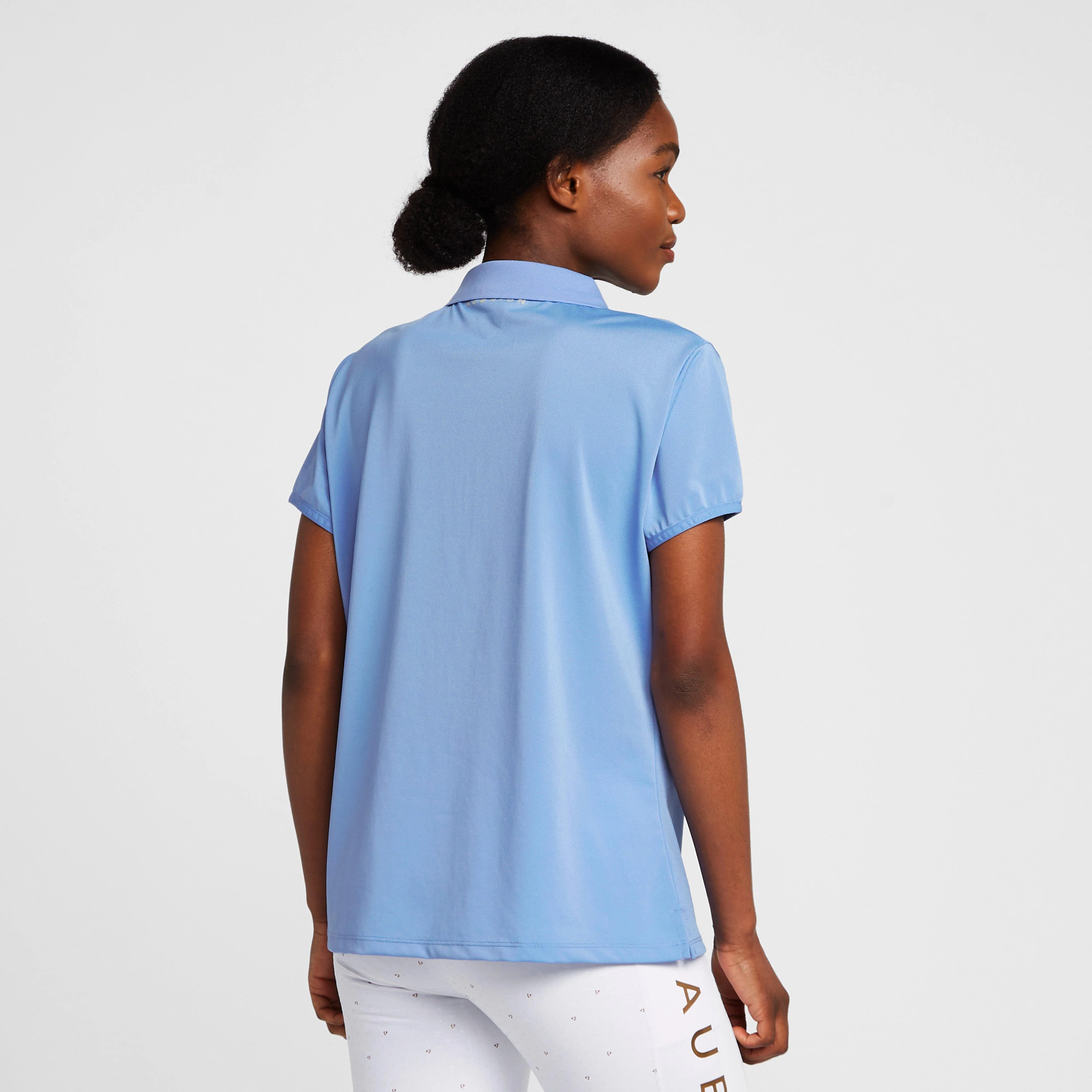 Womens Parson Tech Polo Shirt Sky Blue - Image 2