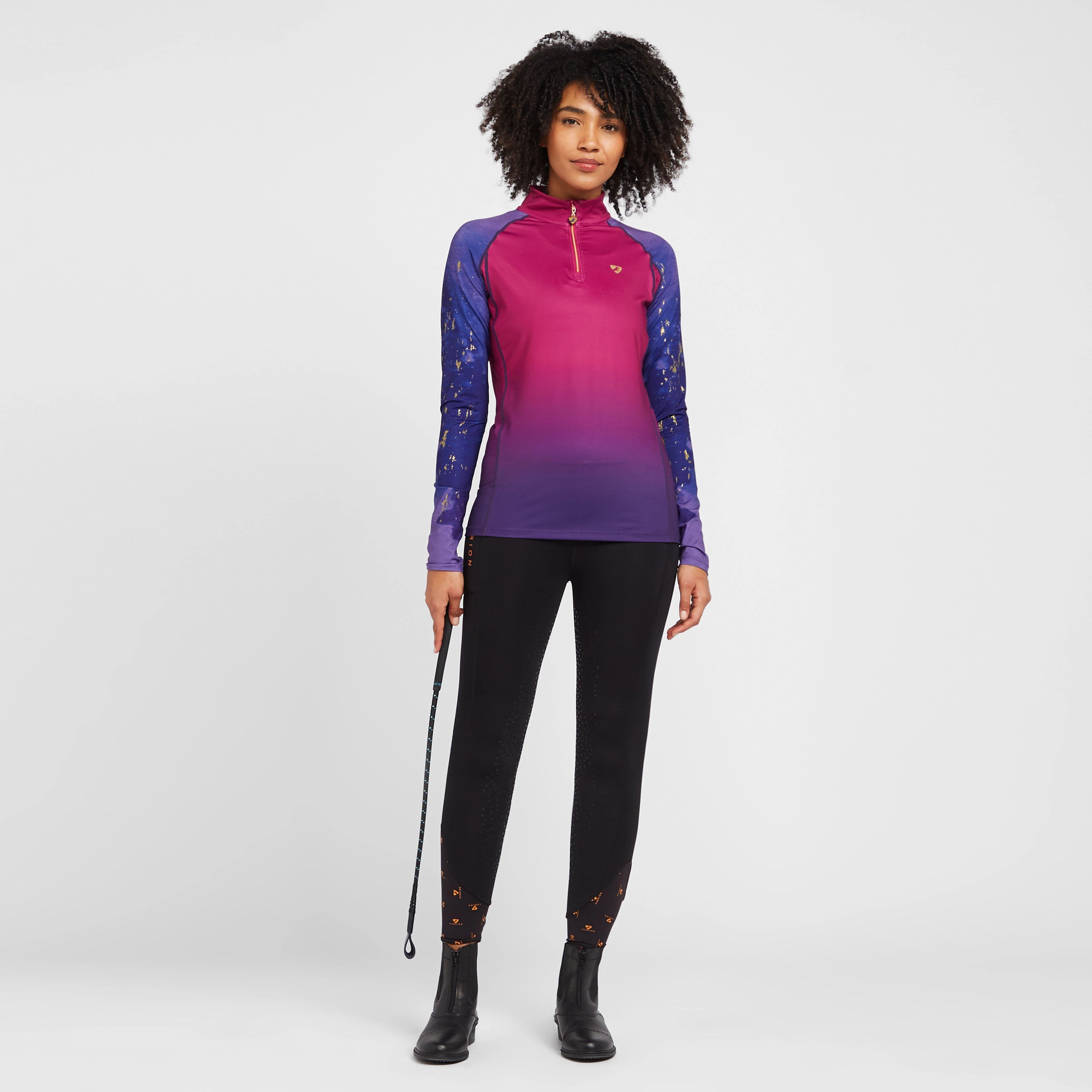 Womens Porter Winter Riding Tights Black - Image 3