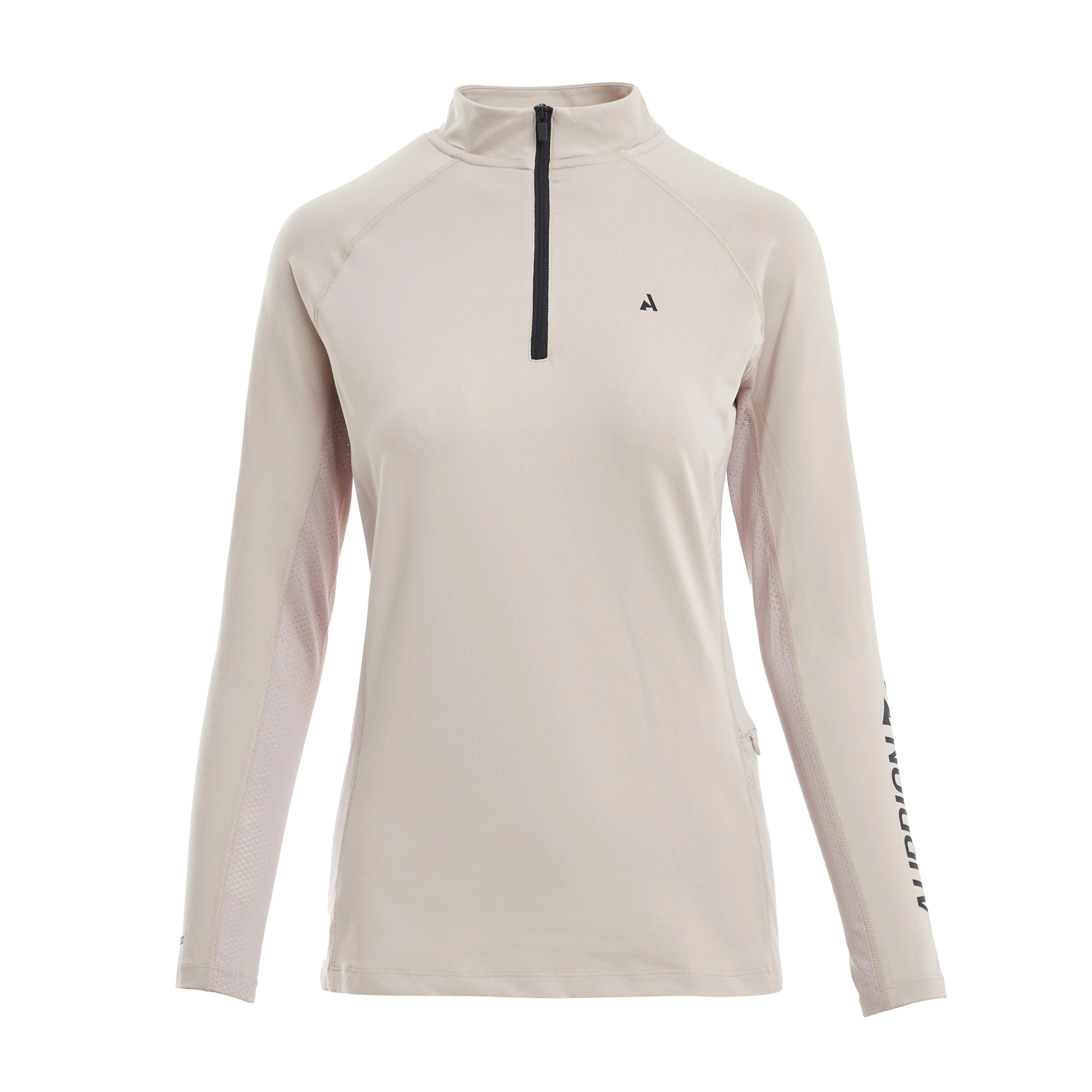 Womens React Long Sleeve Base Layer Sand - Image 8
