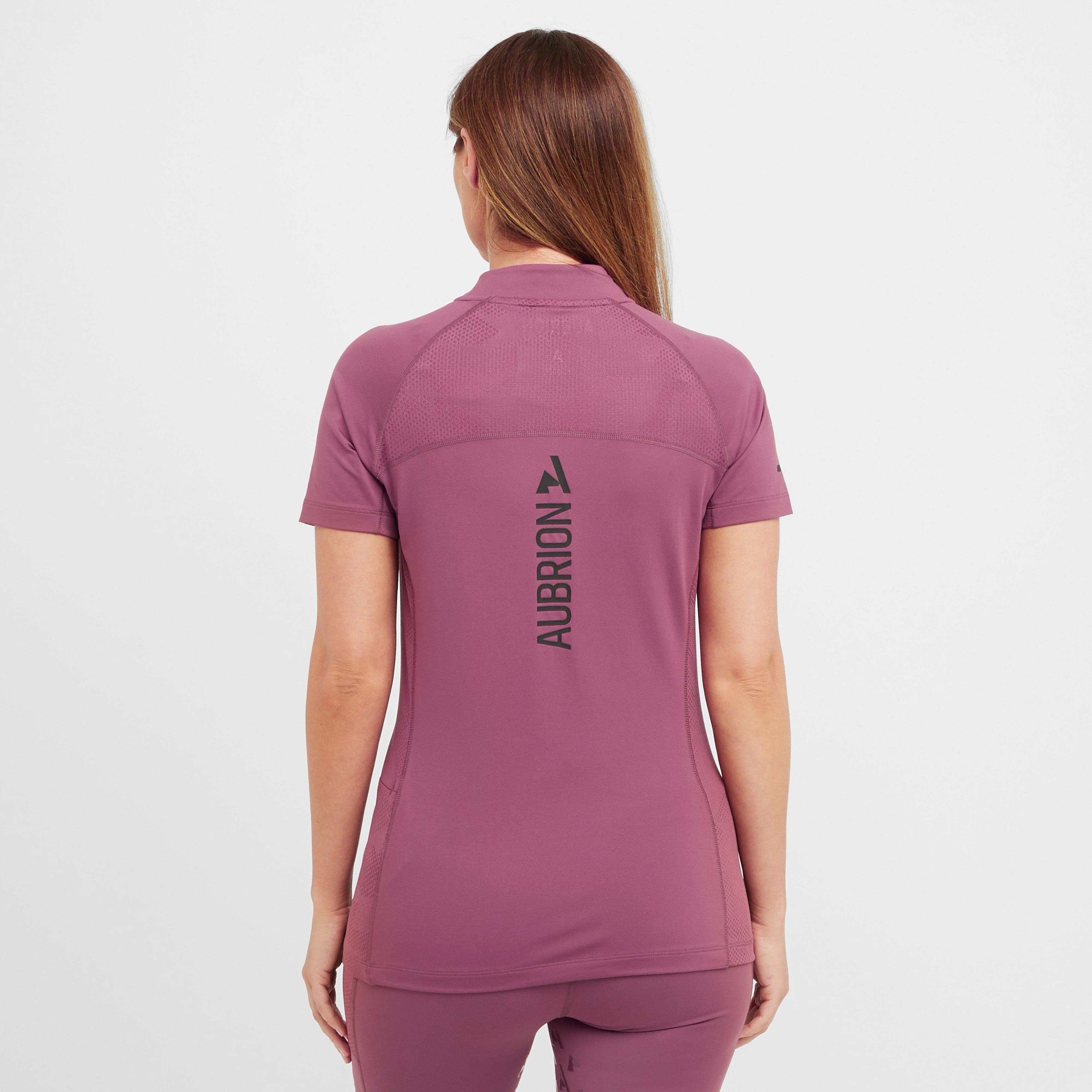 Womens React Short Sleeve Base Layer Mauve - Image 2