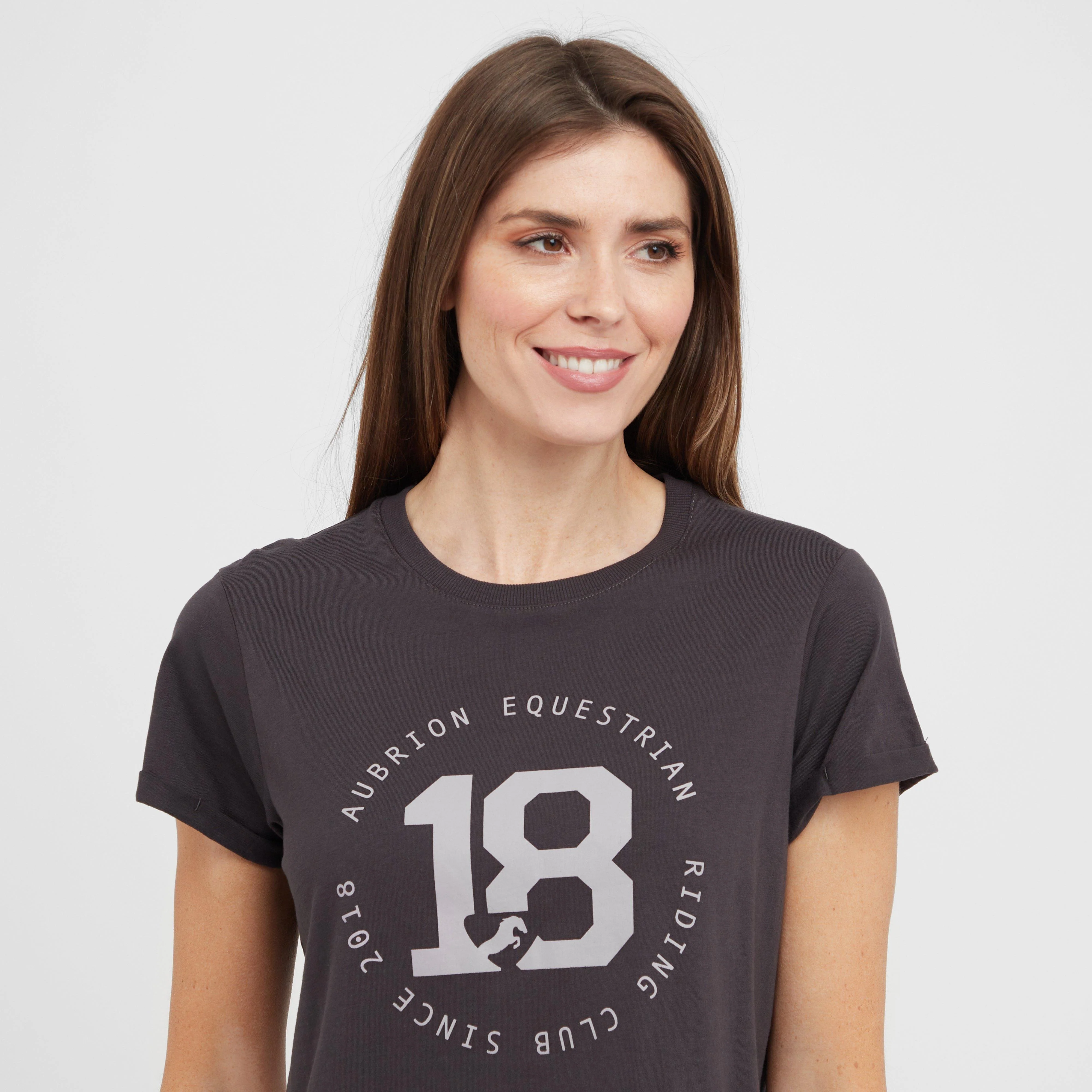 Womens Repose T-Shirt Charcoal - Image 4