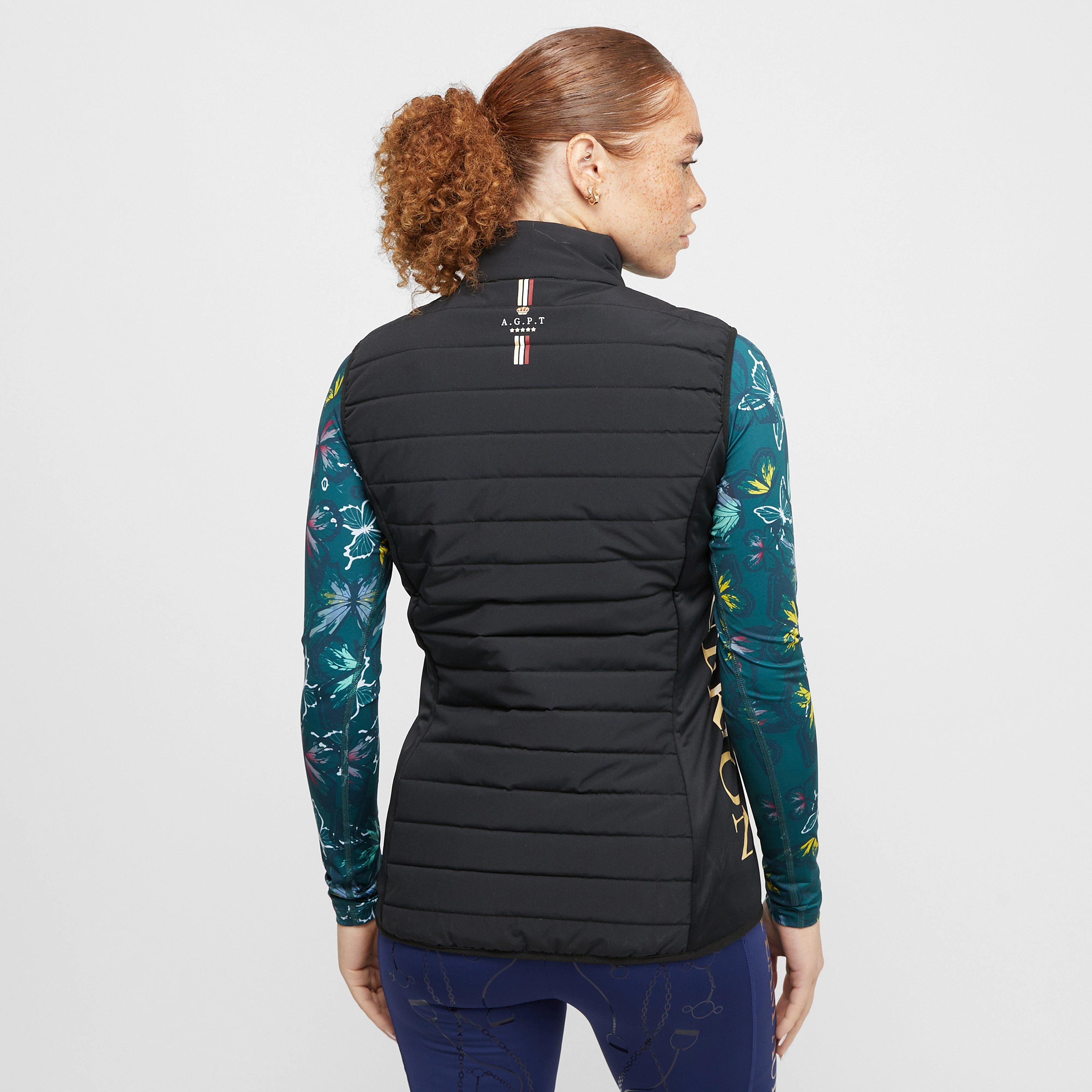 Womens Team Gilet Black - Image 2