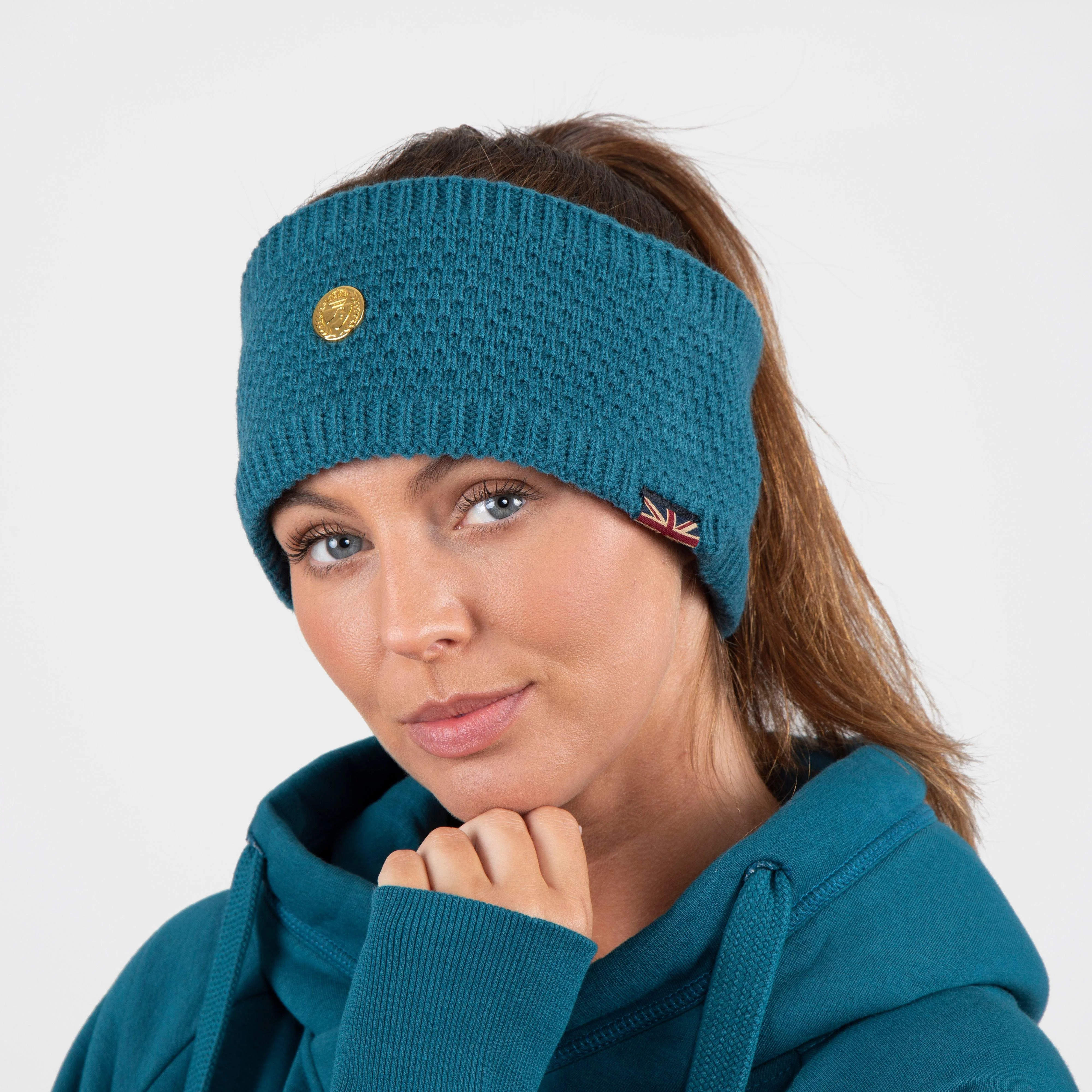 Womens Team Headband Teal - Image 3