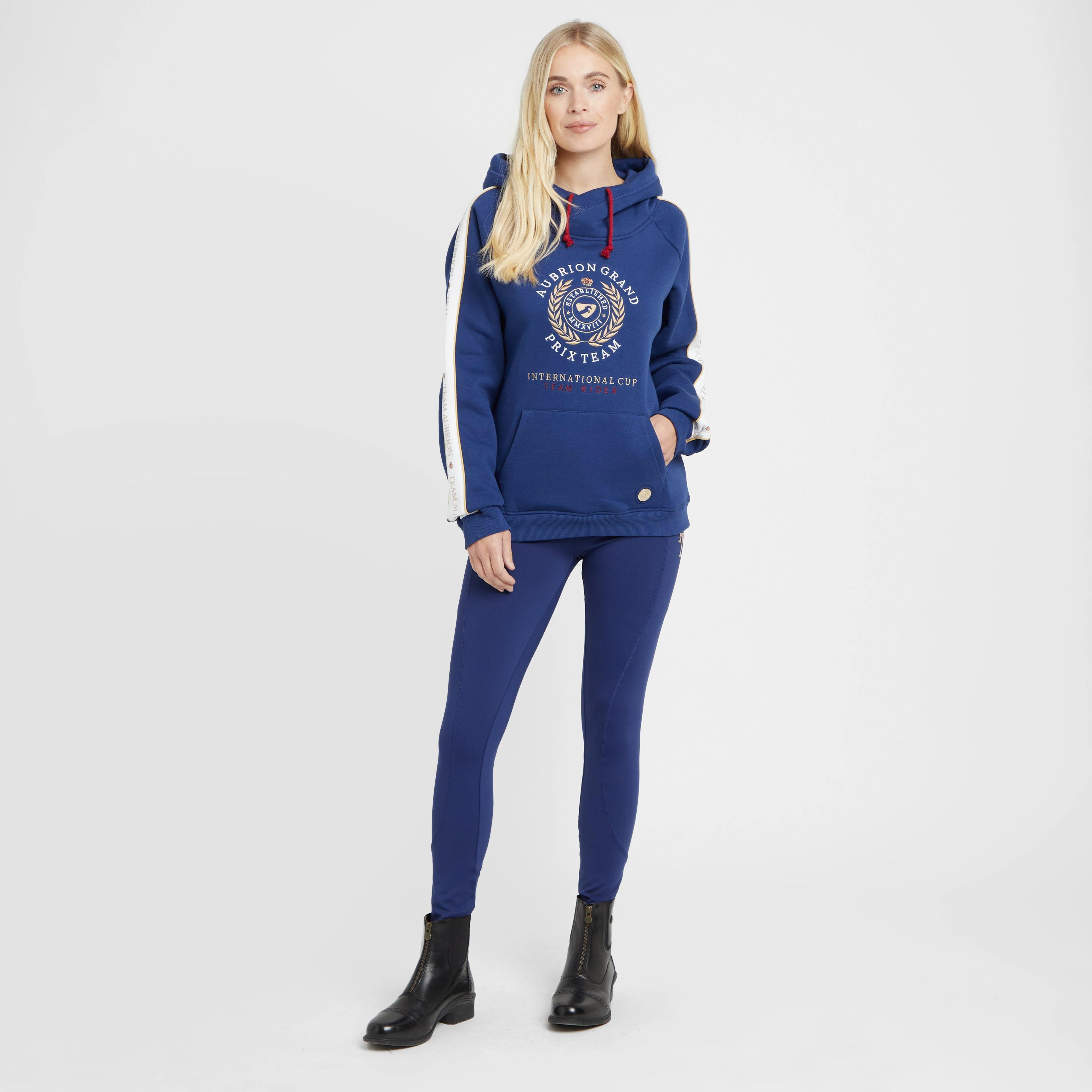 Womens Team Hoodie Navy - Image 3