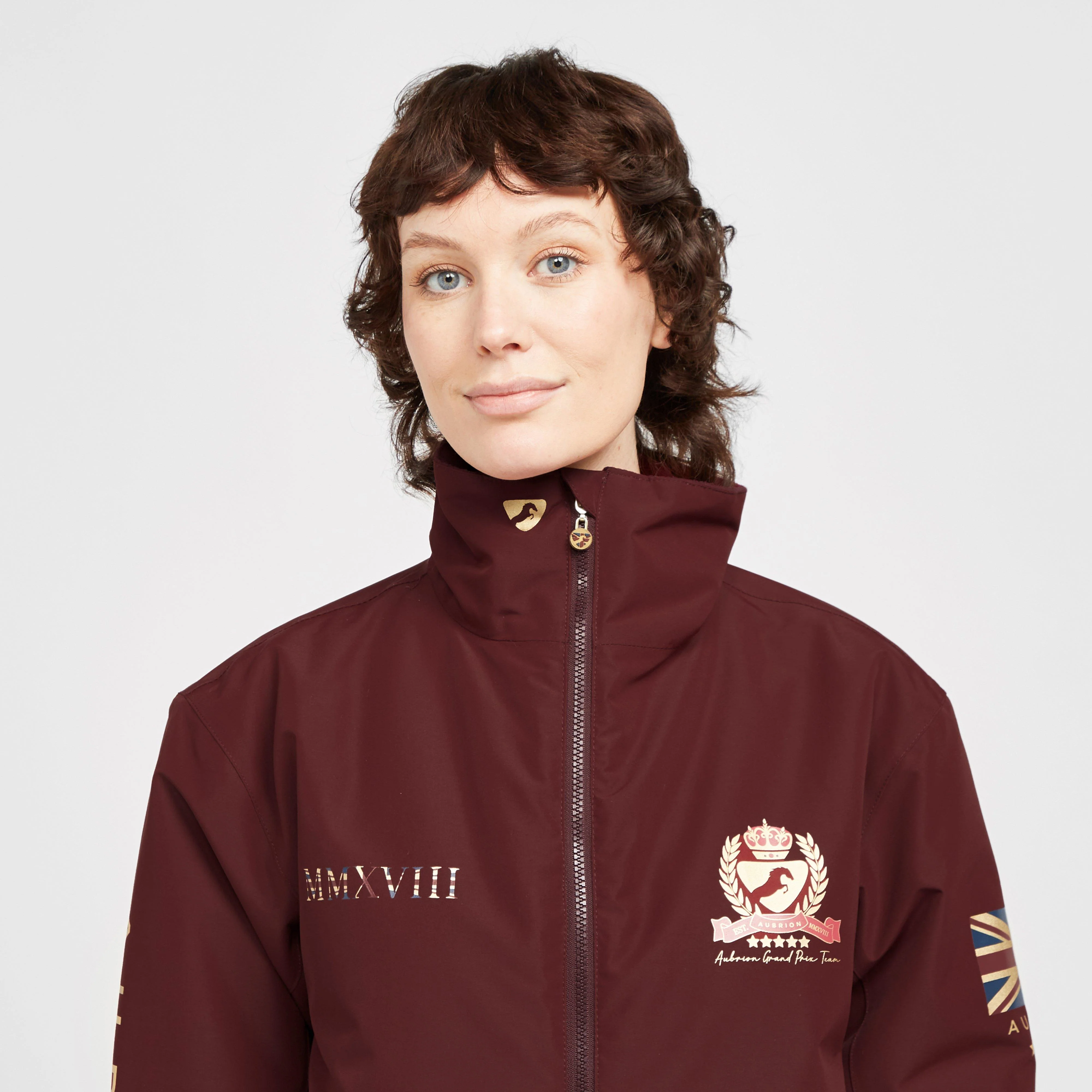 Womens Team Jacket Burgundy - Image 6