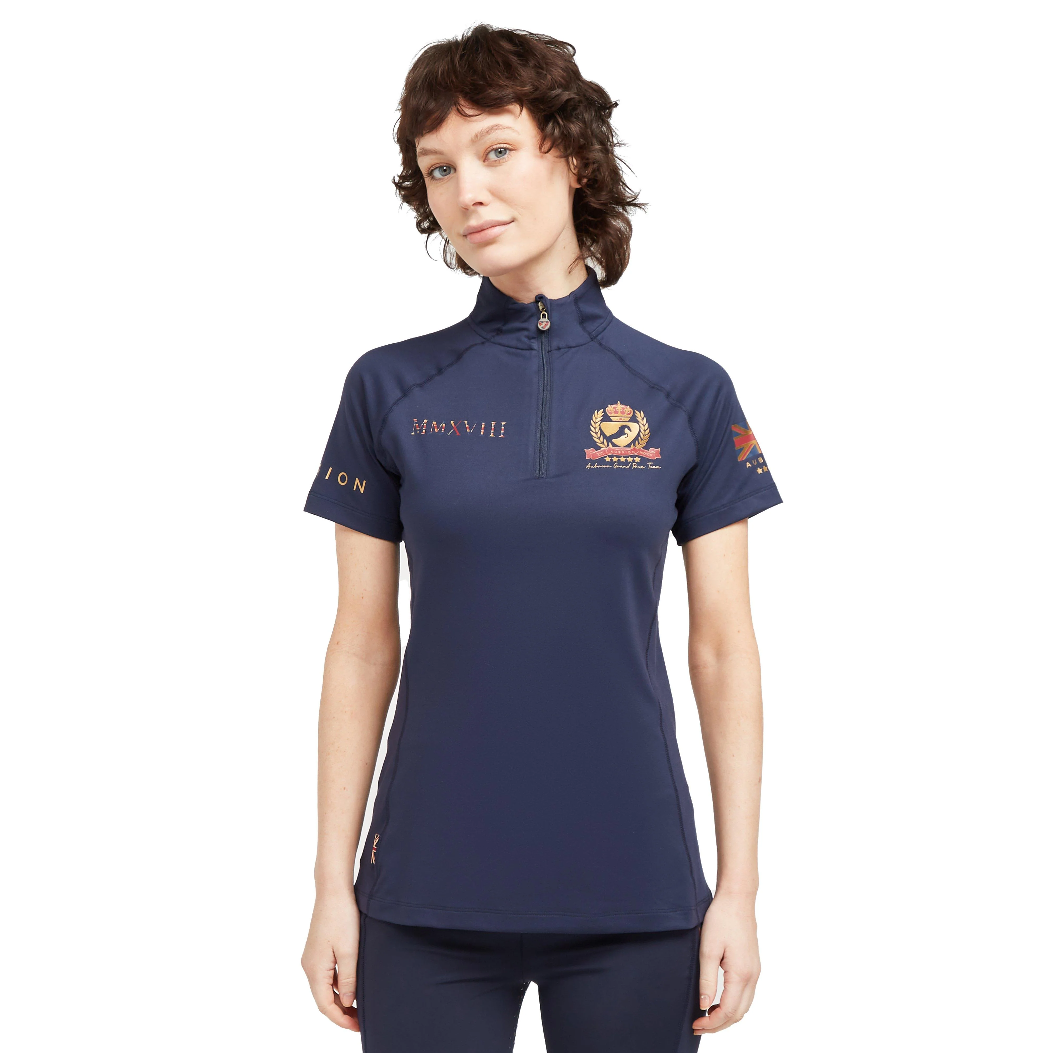 Womens Team Short Sleeve Base Layer Navy - Image 10