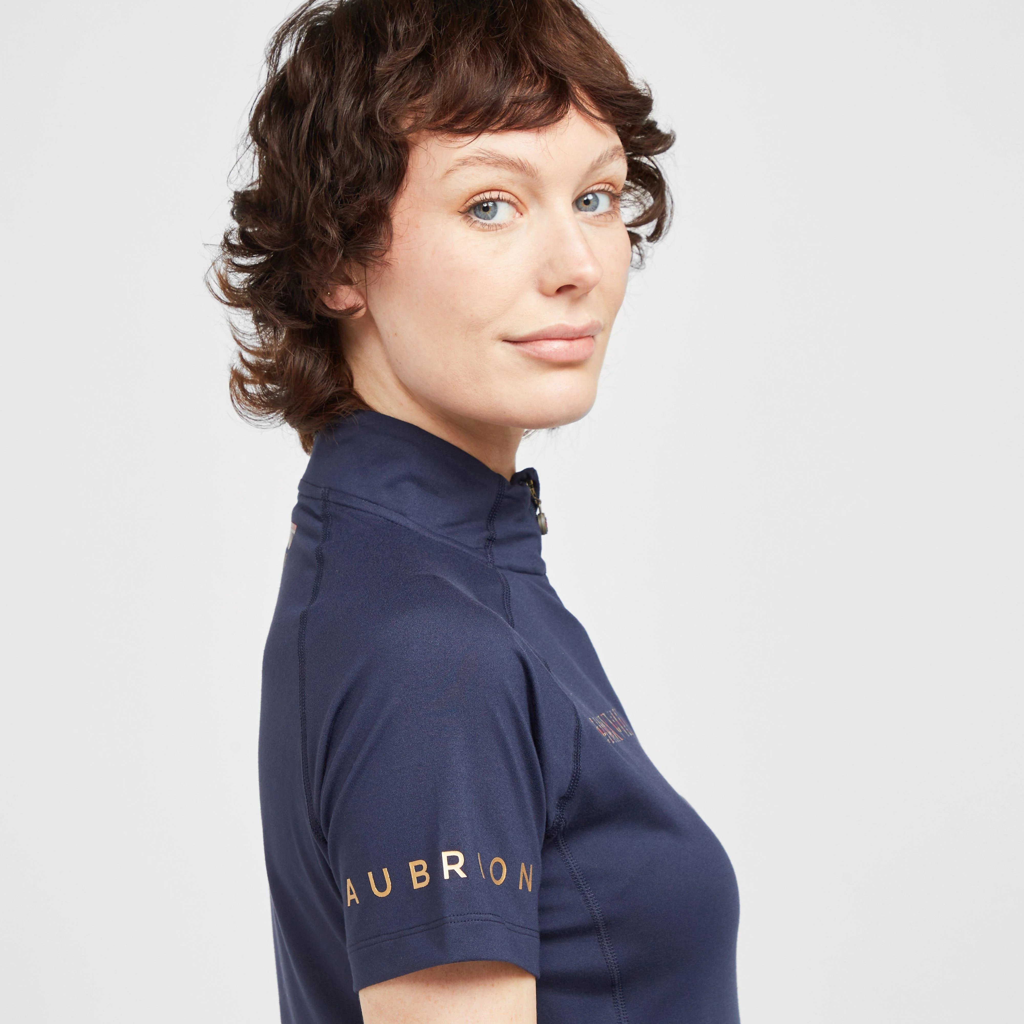 Womens Team Short Sleeve Base Layer Navy - Image 5