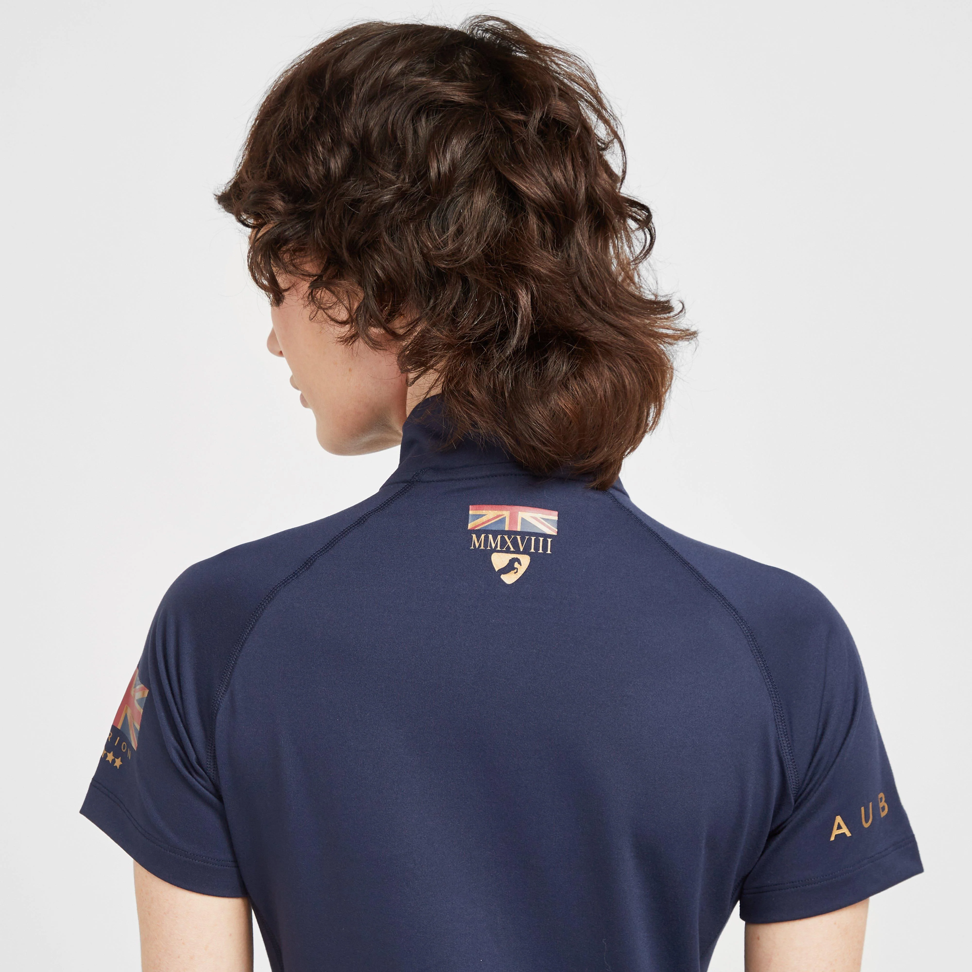 Womens Team Short Sleeve Base Layer Navy - Image 6