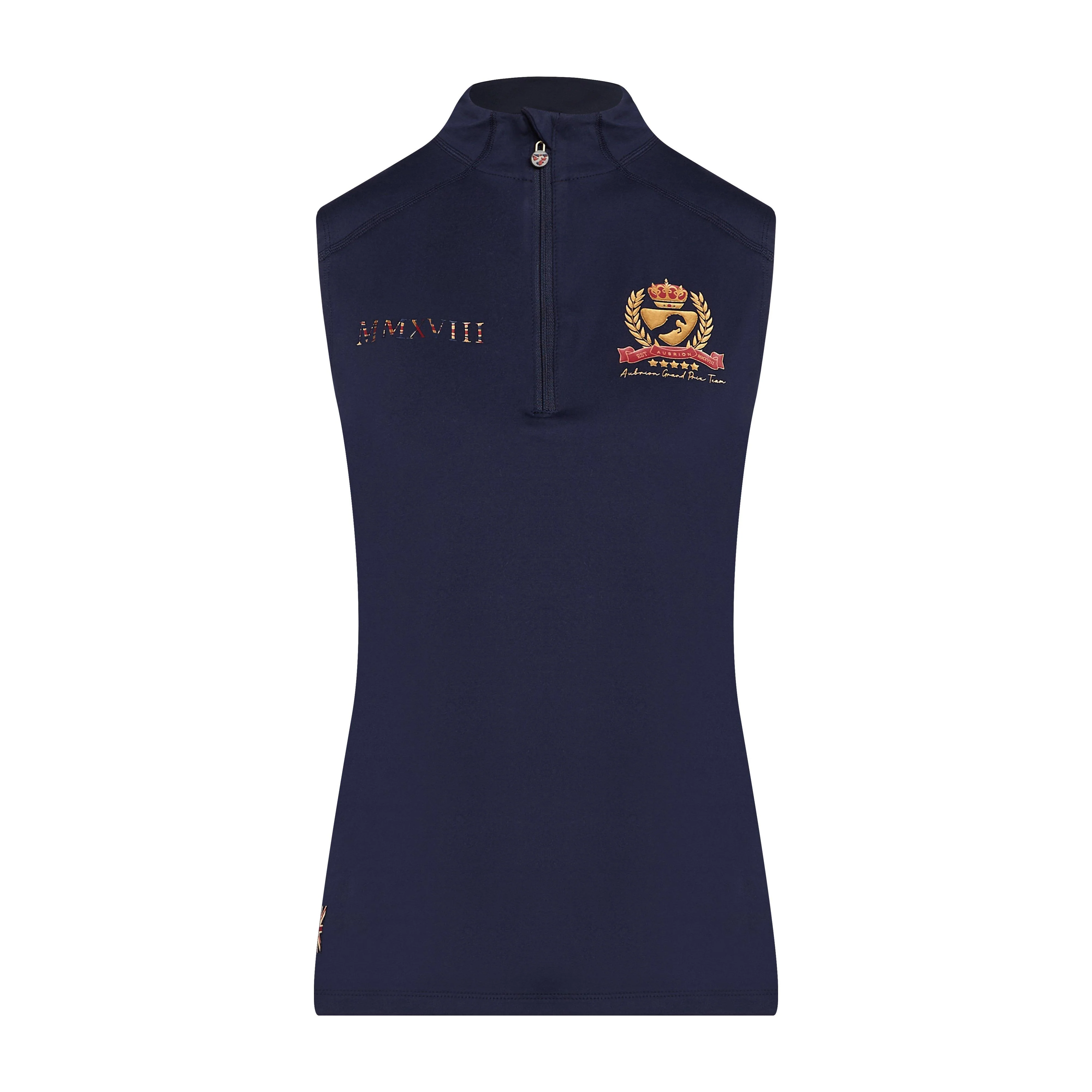 Womens Team Sleeveless Base Layer Navy - Image 10