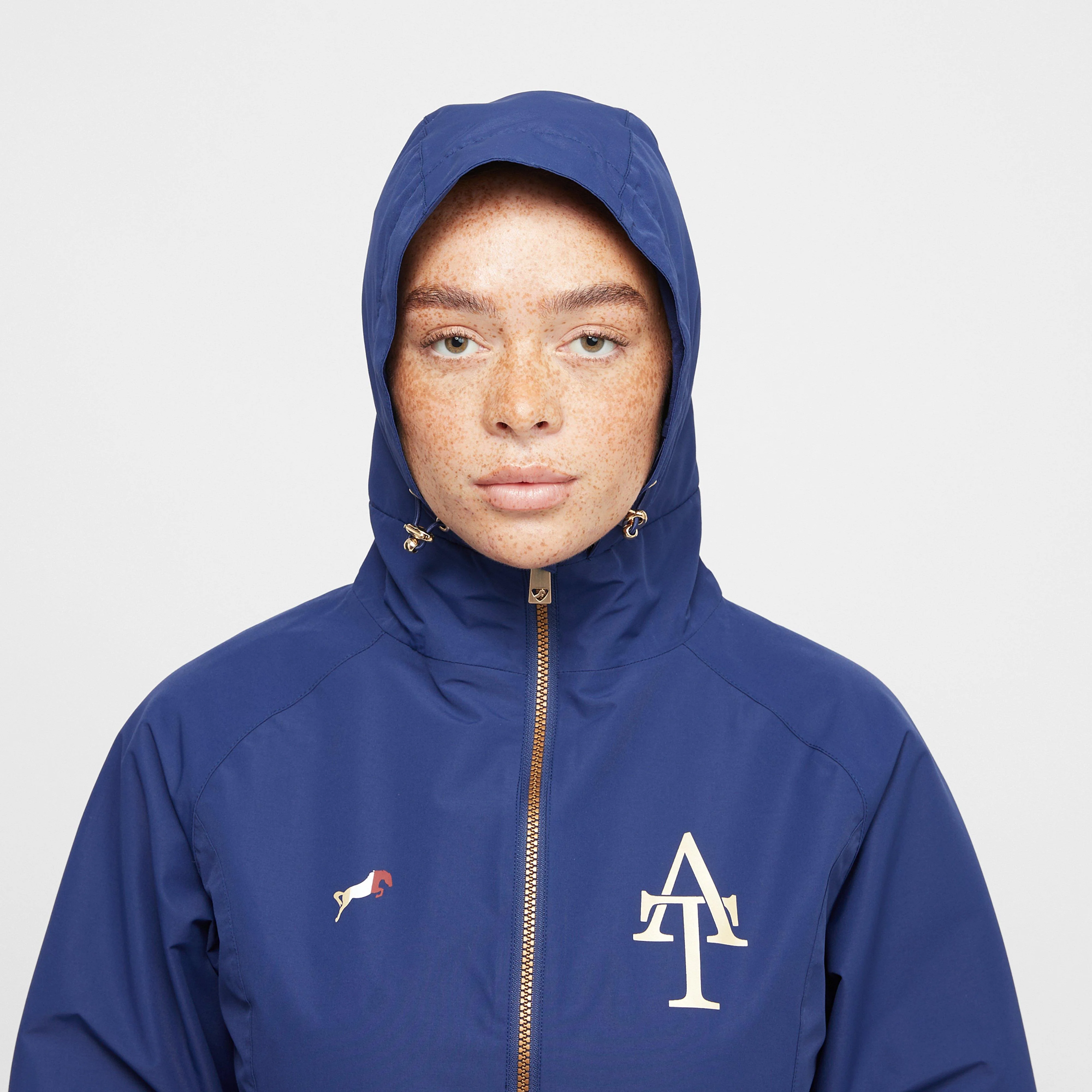 Womens Team Waterproof Jacket Navy - Image 4