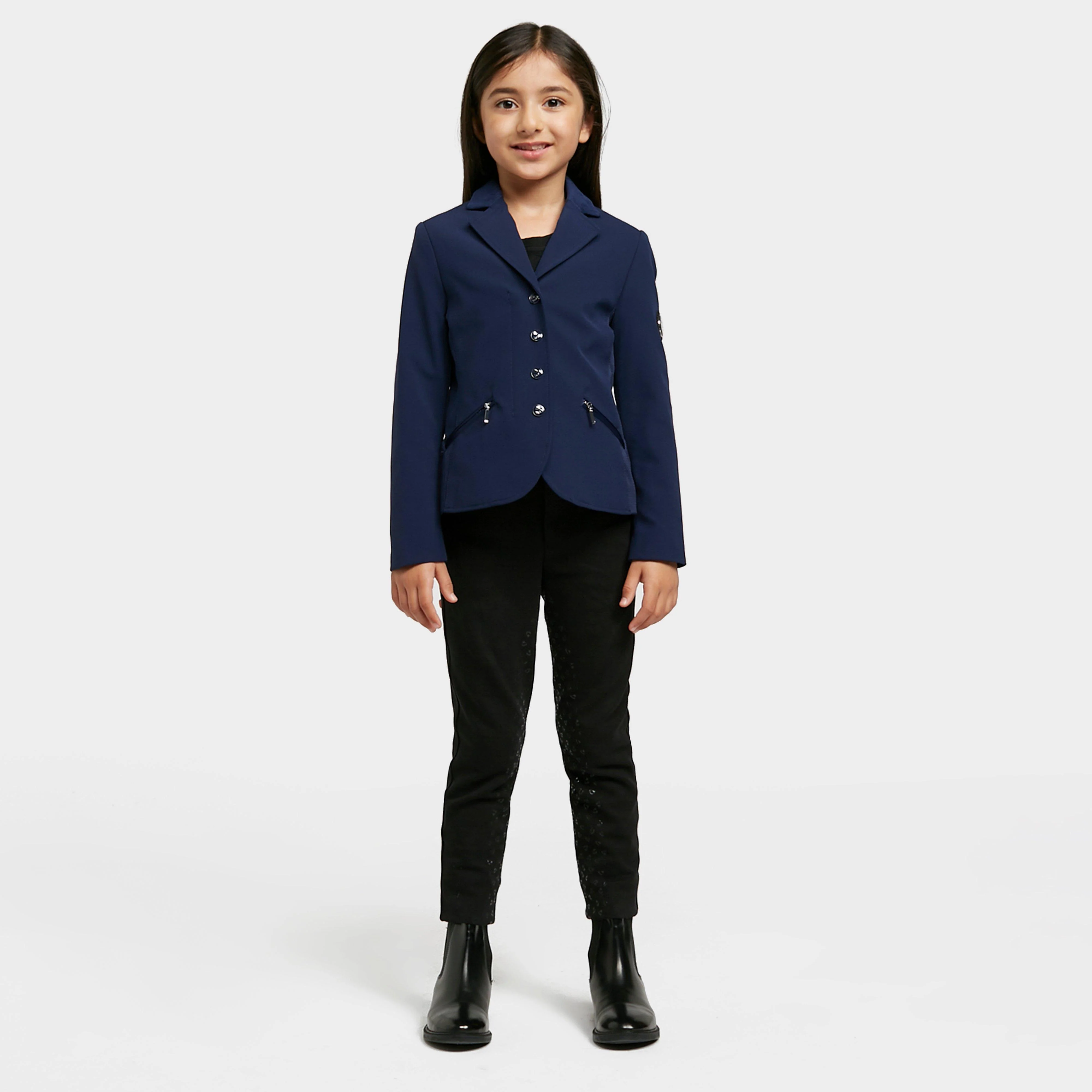 Young Rider Oxford Show Jacket Navy - Image 3