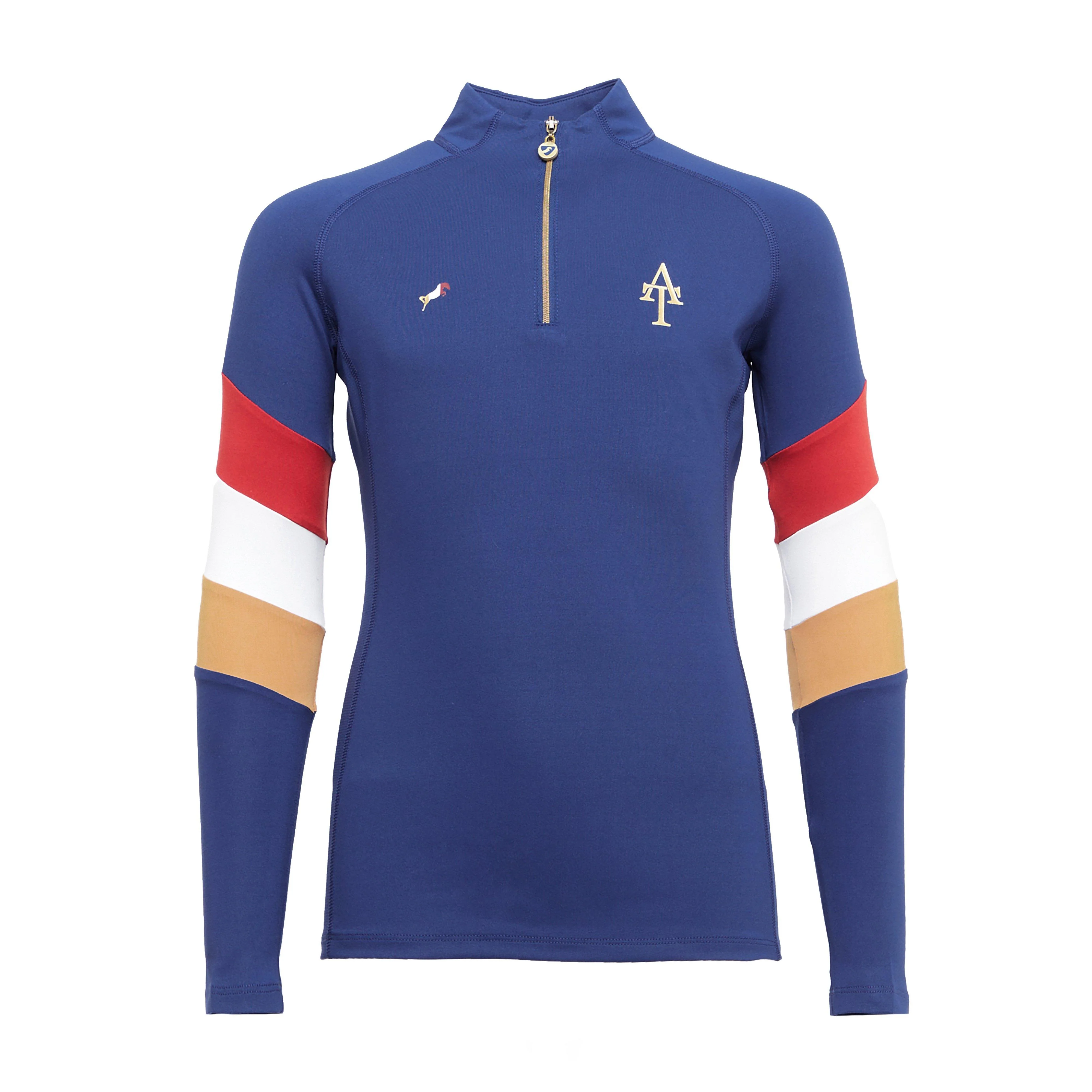 Young Rider Team Long Sleeved Base Layer Navy - Image 8
