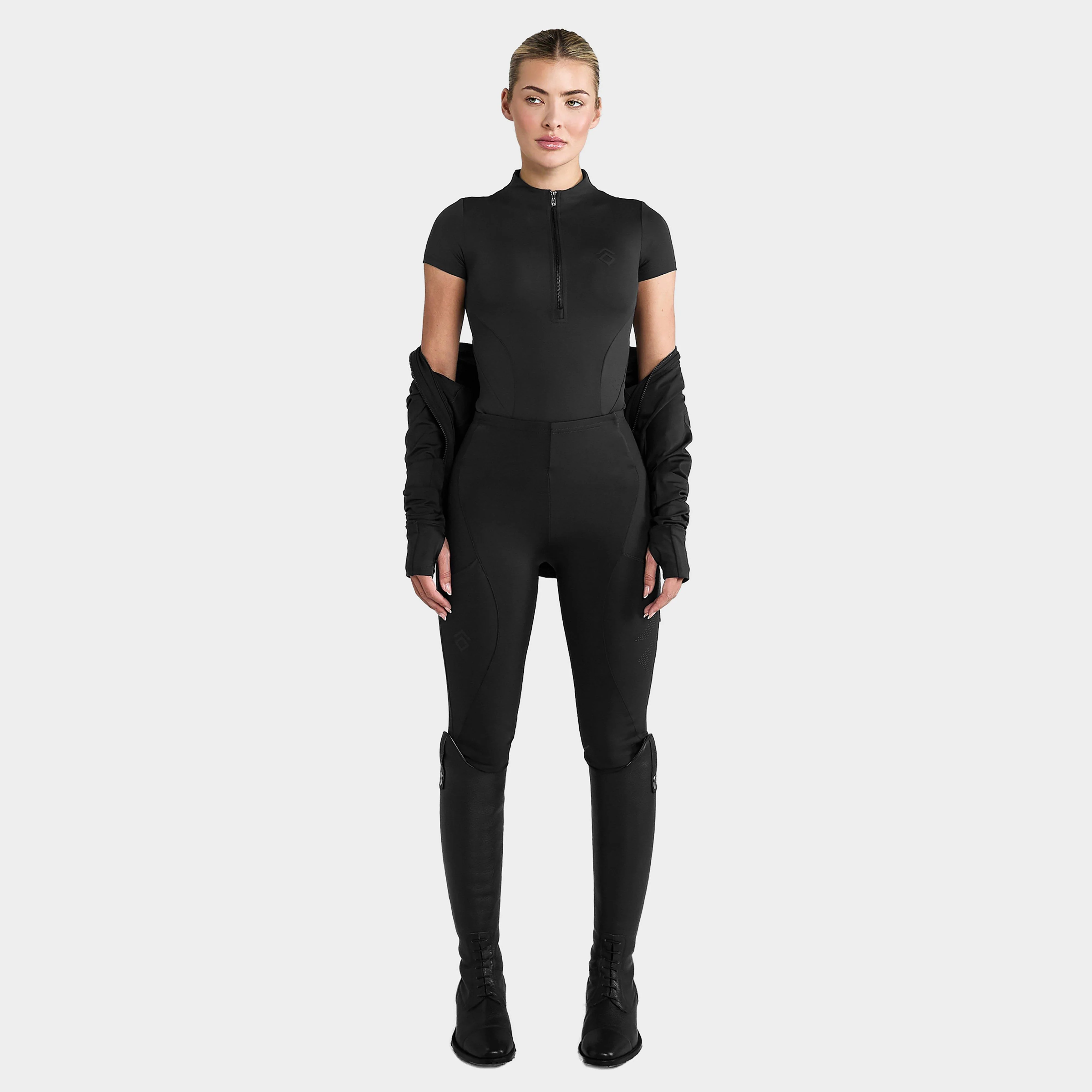 Women’s Short Sleeve Baselayer Black - Image 3