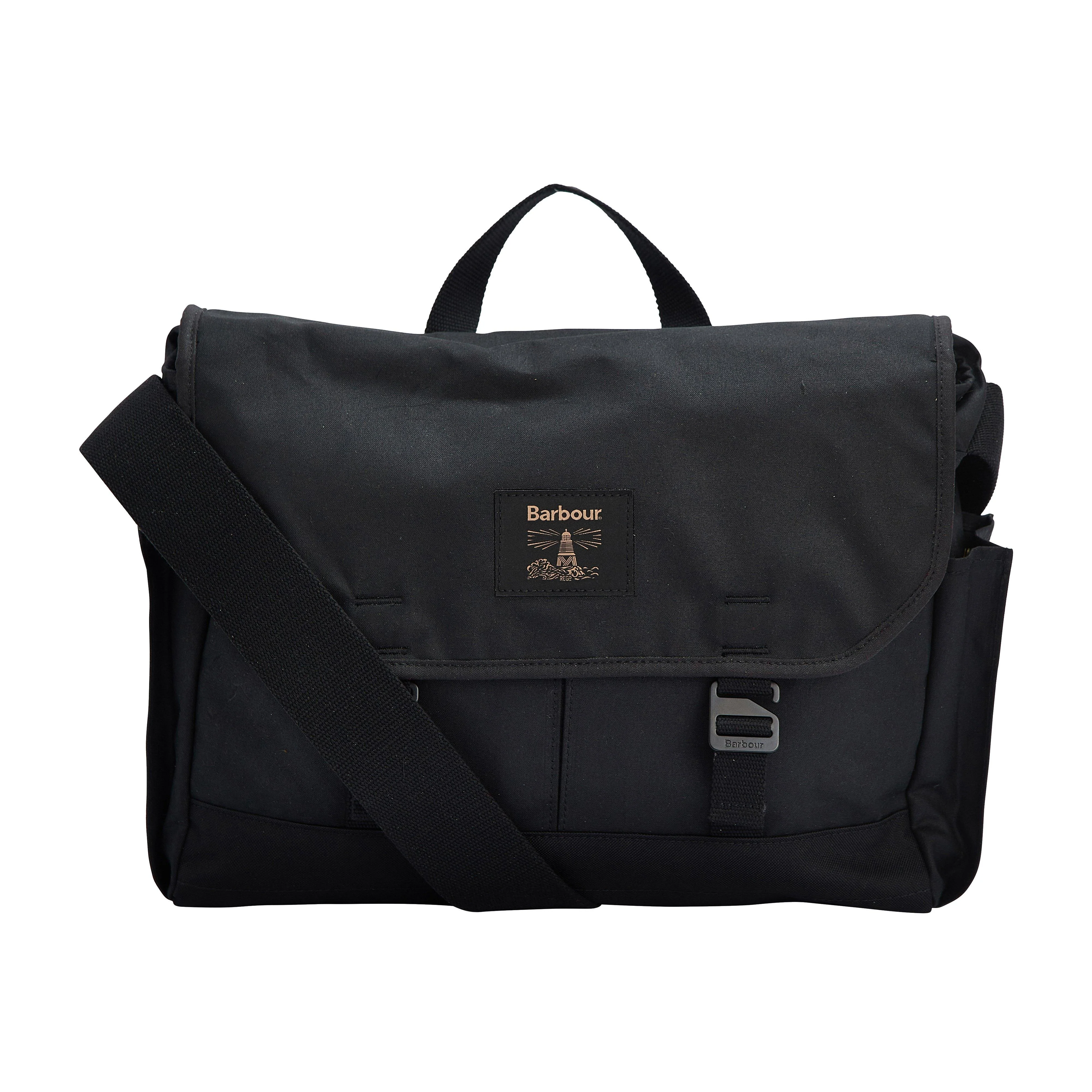 Field Wax Messenger Bag Black - Image 2