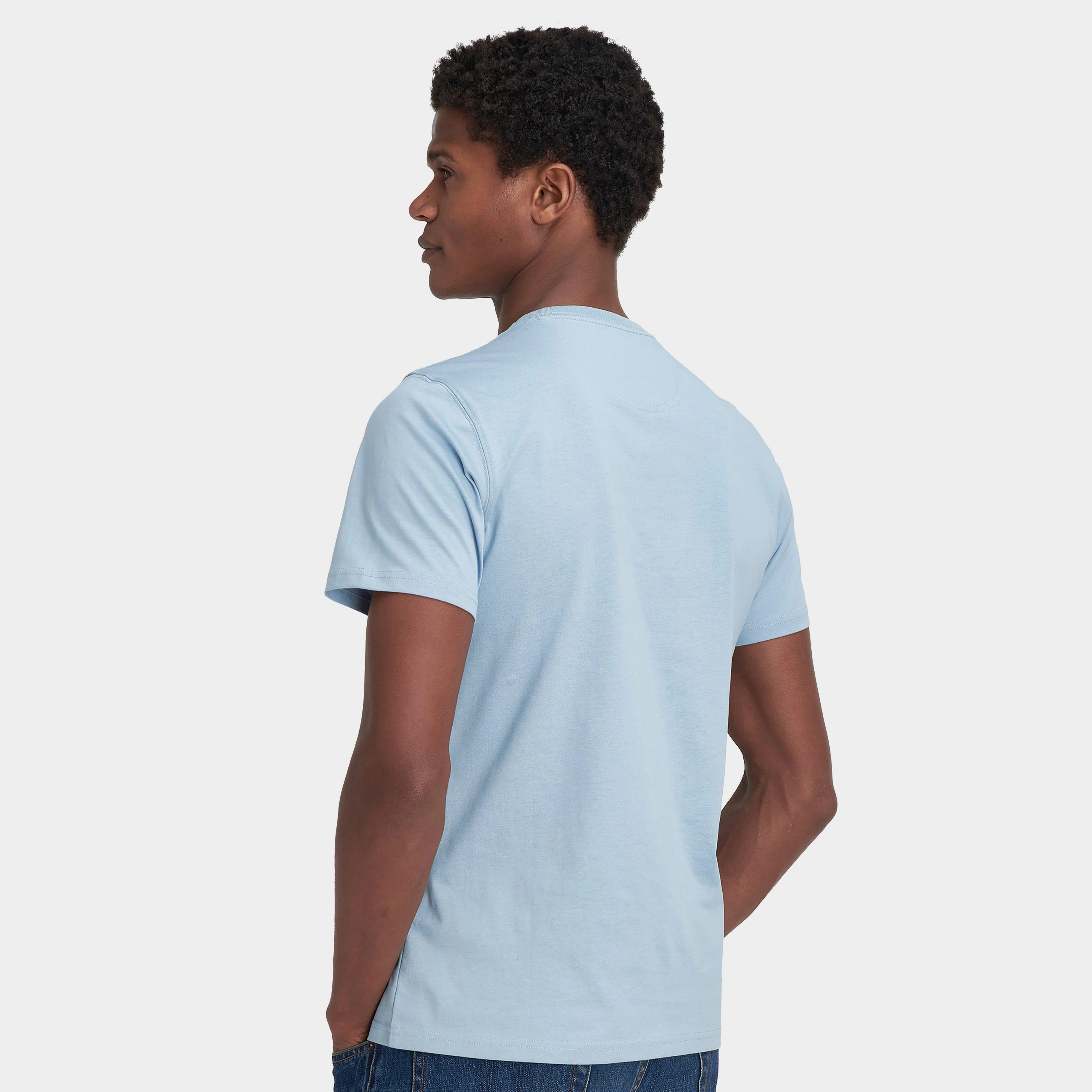 Mens Essential Sports T-Shirt Cool Blue - Image 2