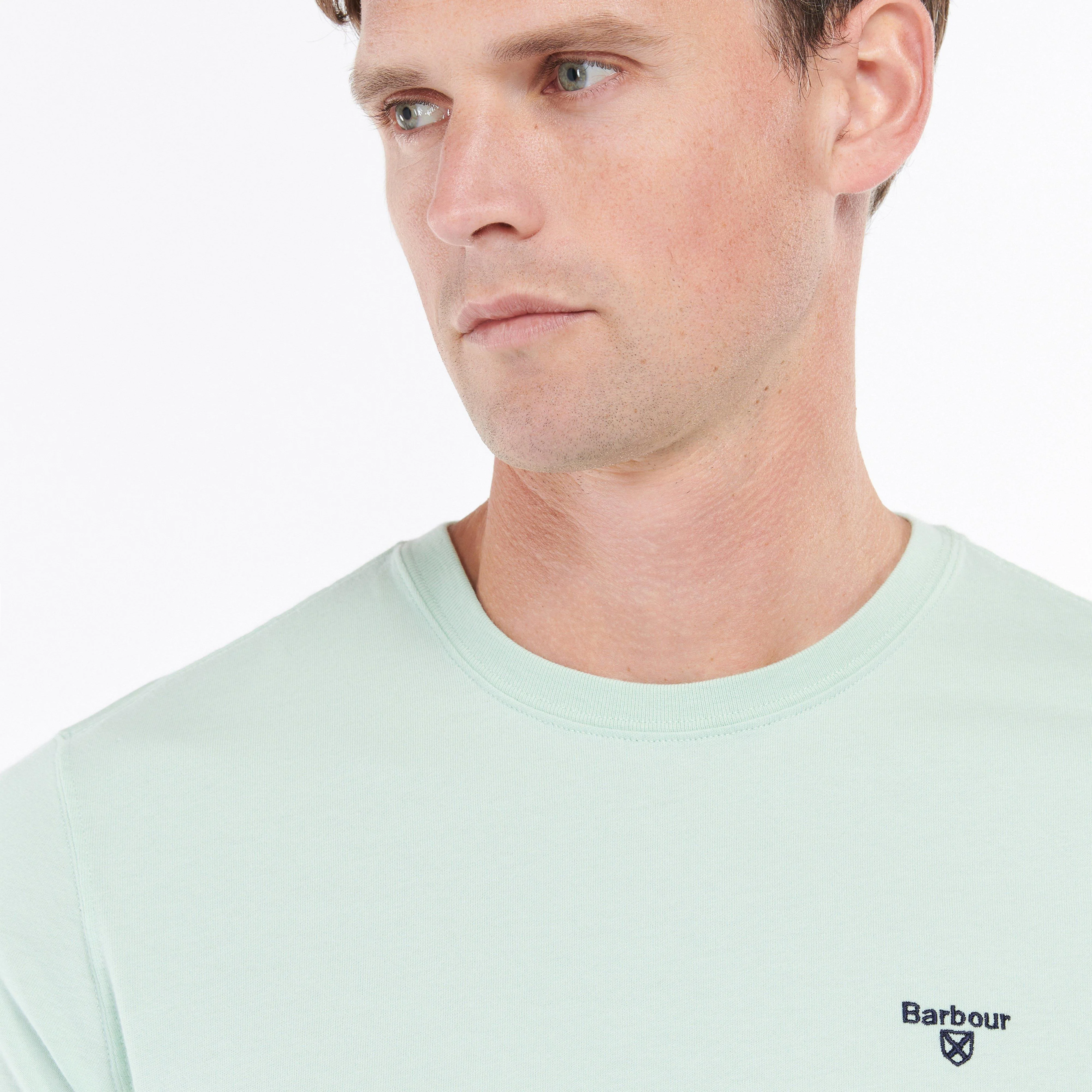 Mens Essential Sports T-Shirt Dusty Mint - Image 4