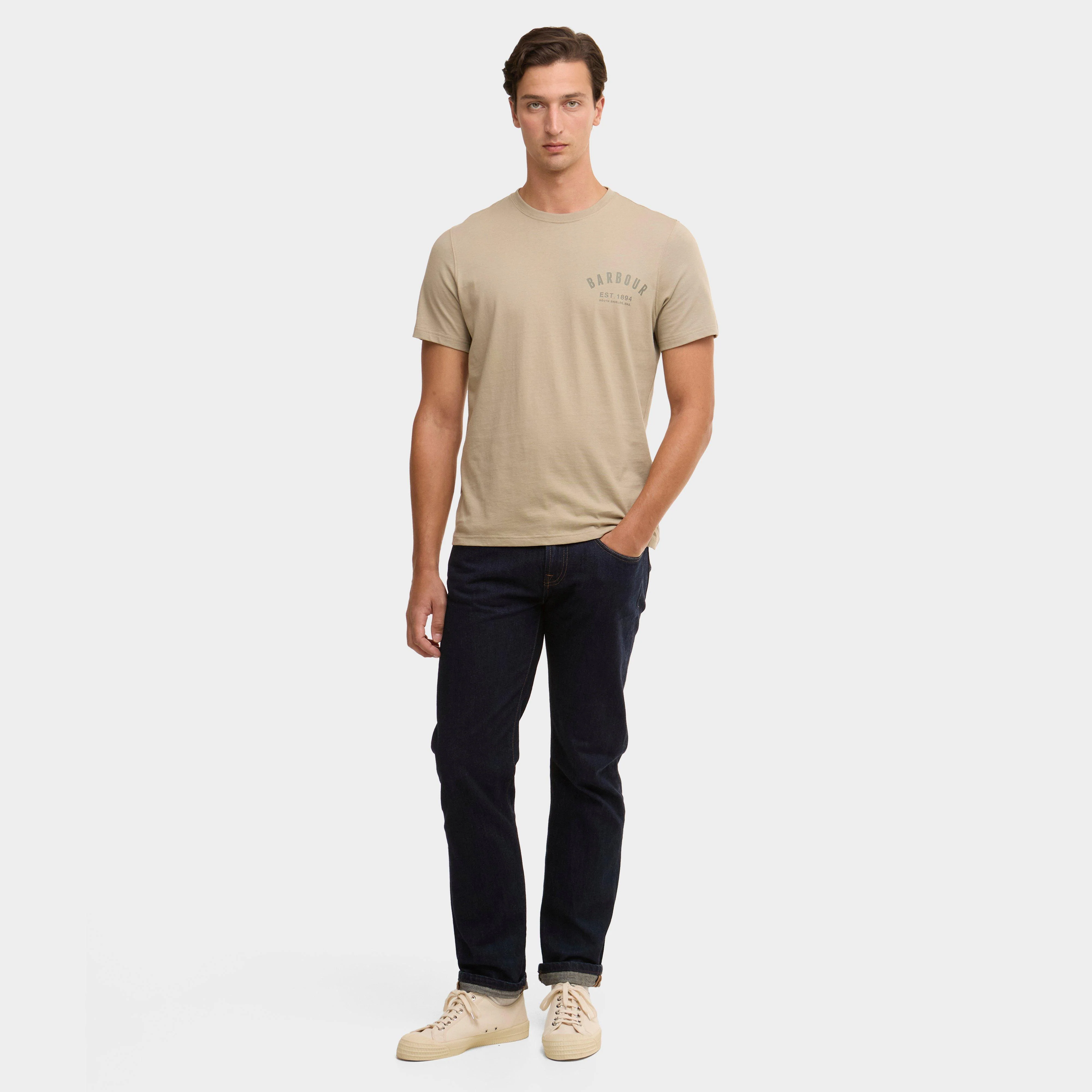 Men’s Preppy T-shirt Concrete - Image 4