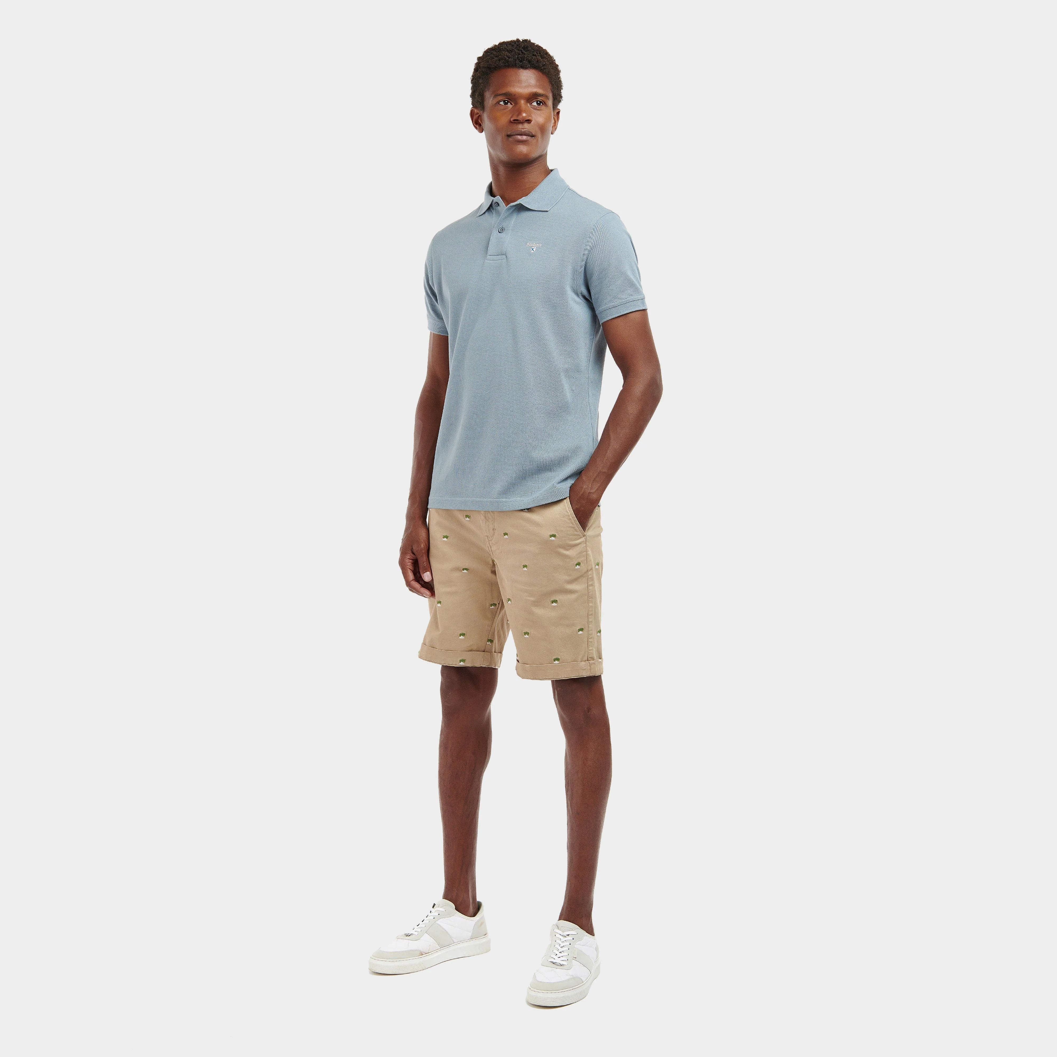 Mens Sports Polo Shirt Washed Blue - Image 3