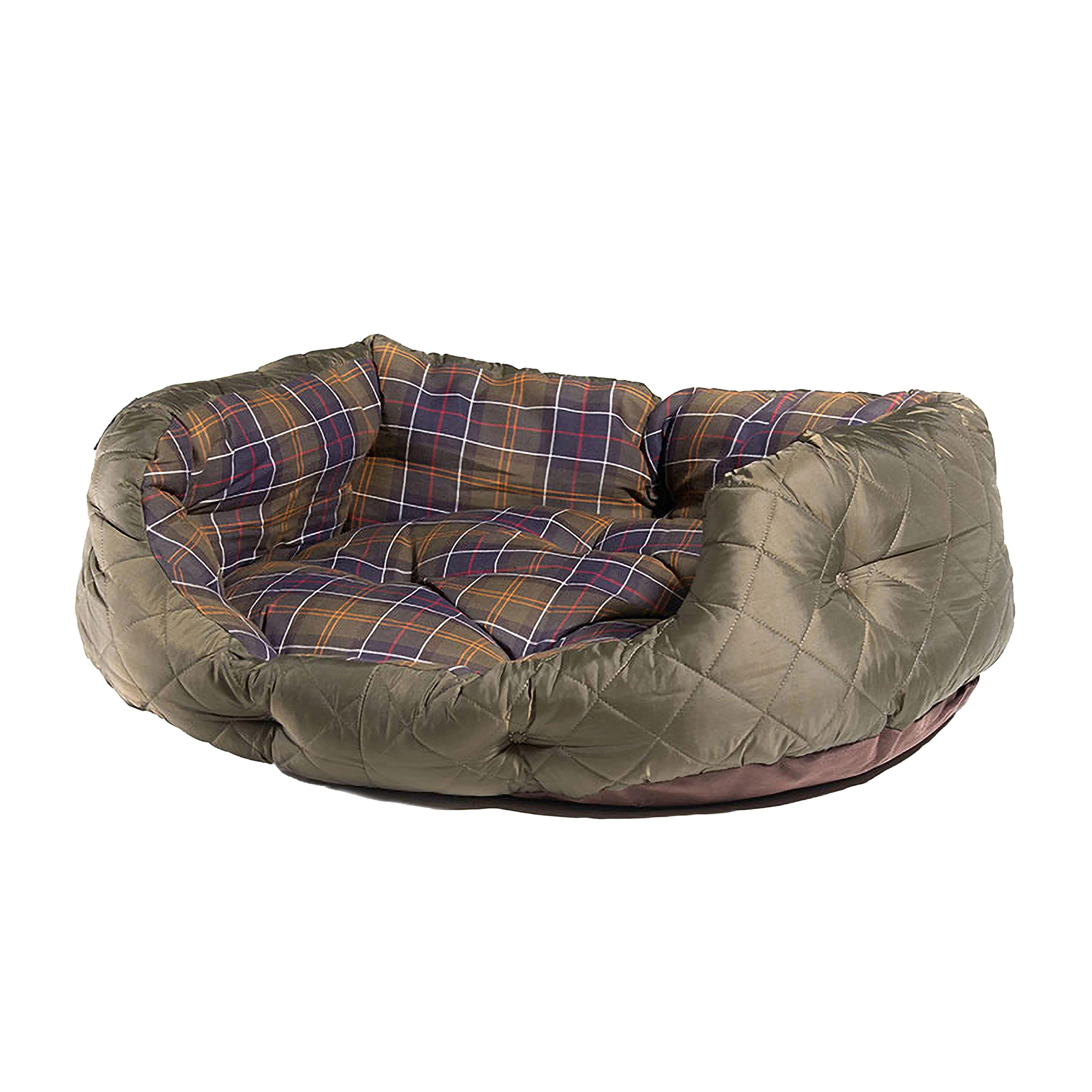 Quilted Dog Bed Olive - Image 4