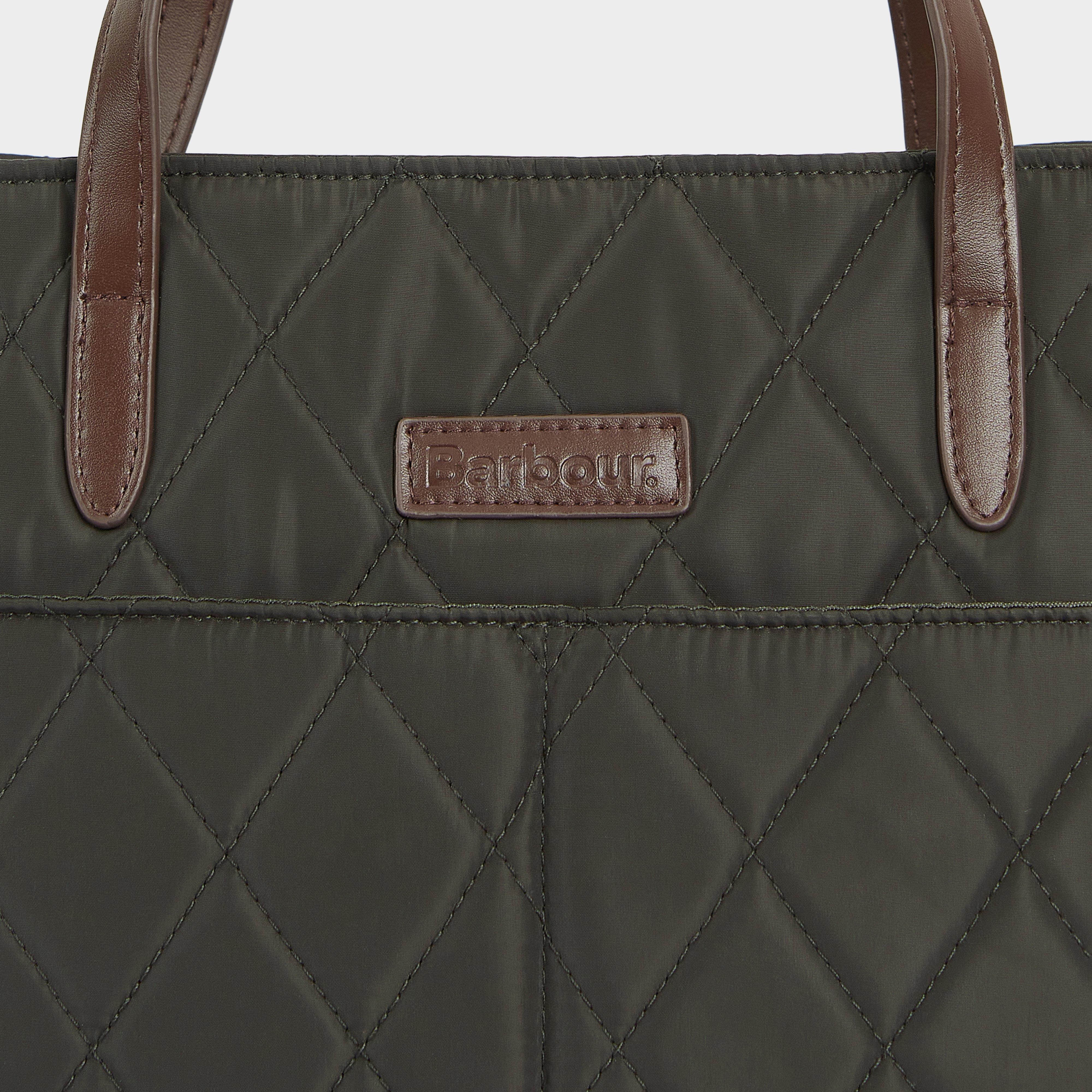 Quilted Tote Bag Olive - Image 4