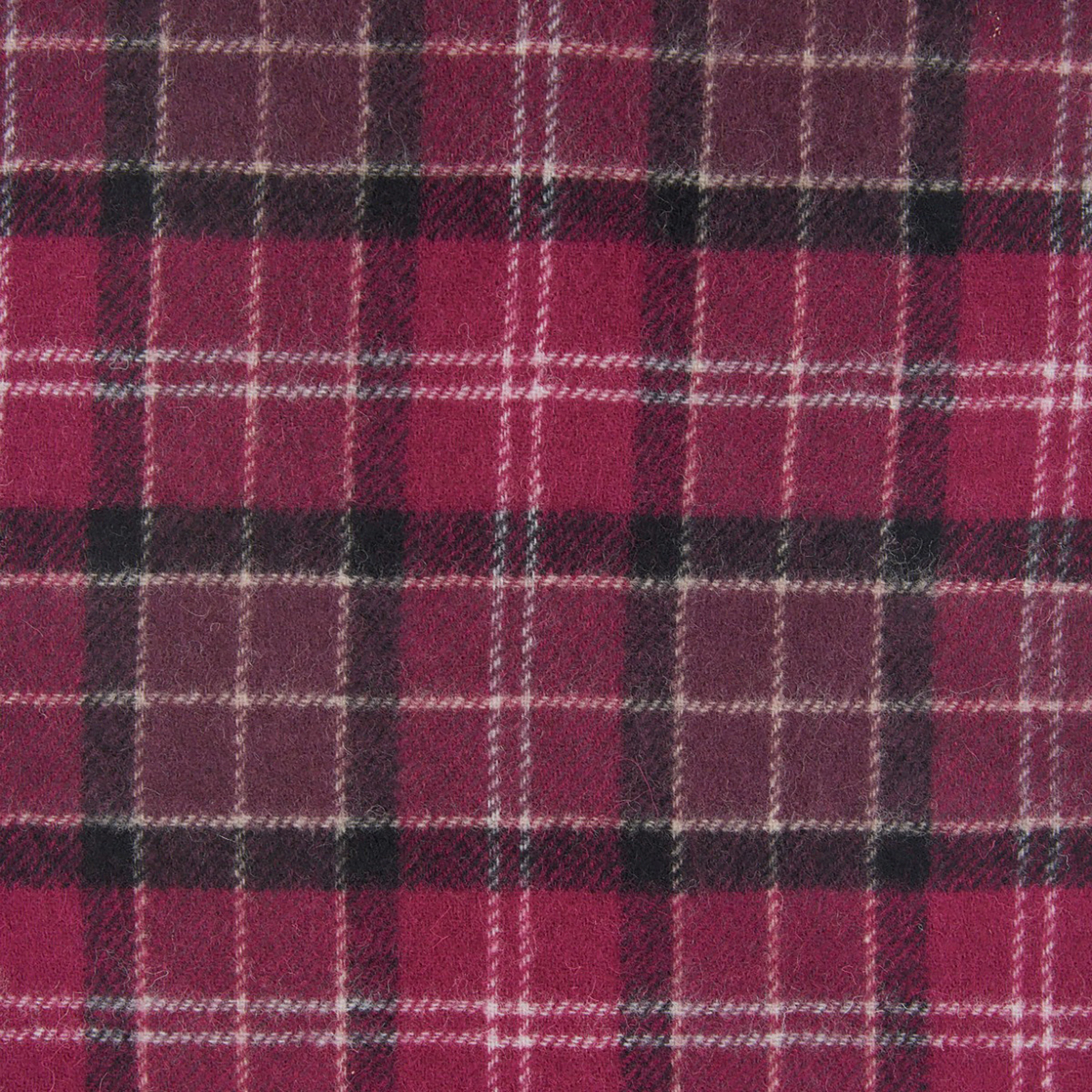Tartan Lambswool Scarf Winter Red Tartan - Image 4
