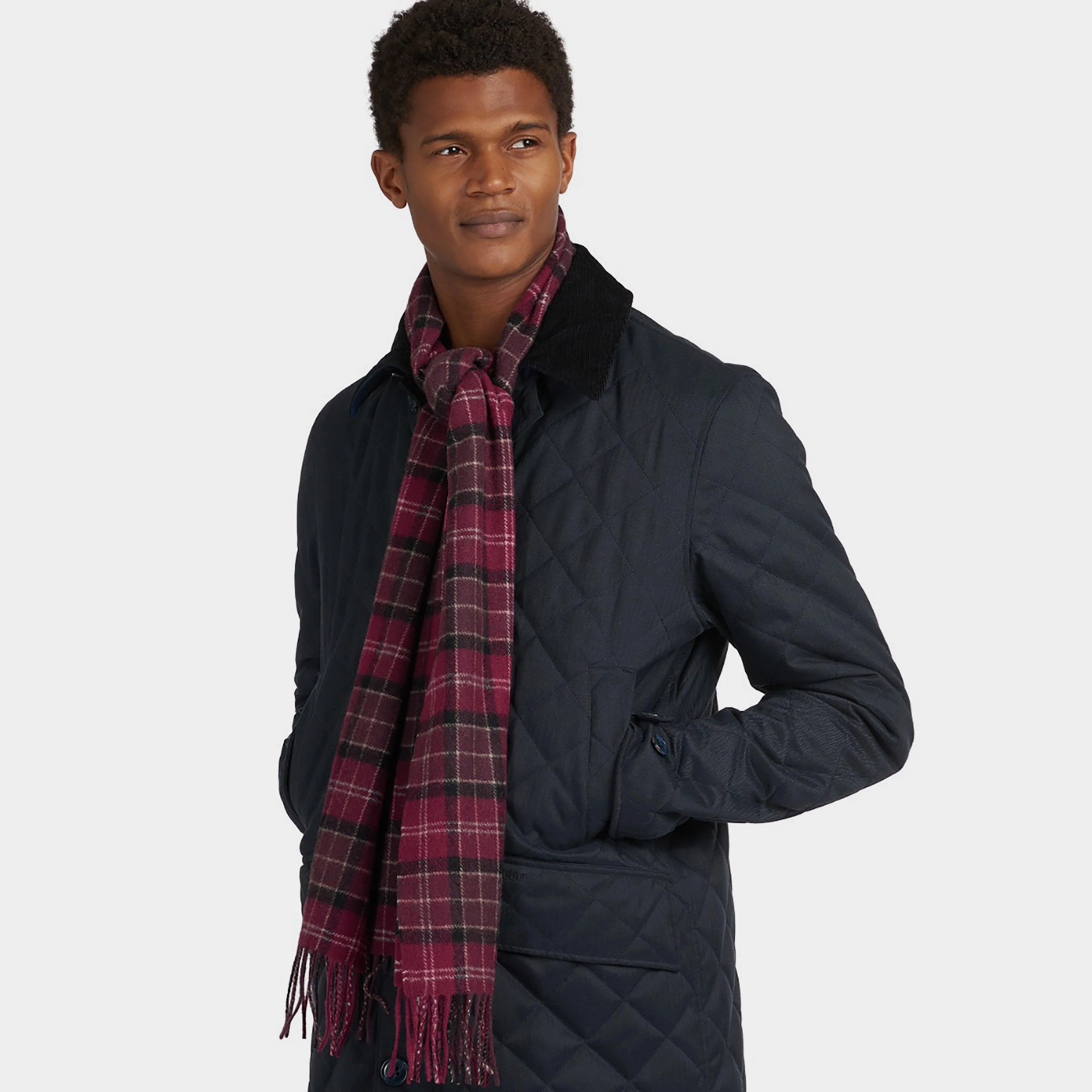 Tartan Lambswool Scarf Winter Red Tartan - Image 5
