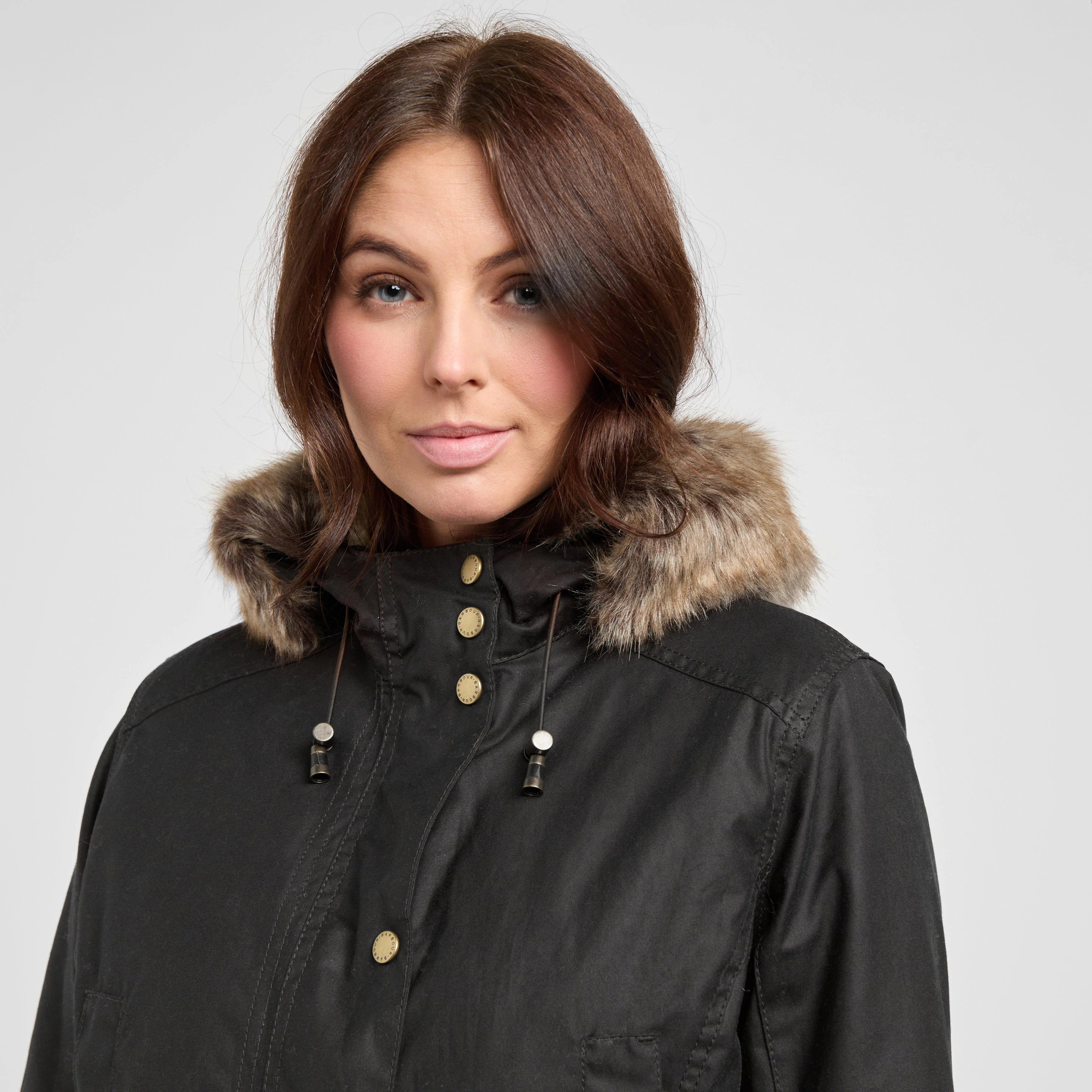 Womens Kelsall Wax Parka Rustic - Image 6