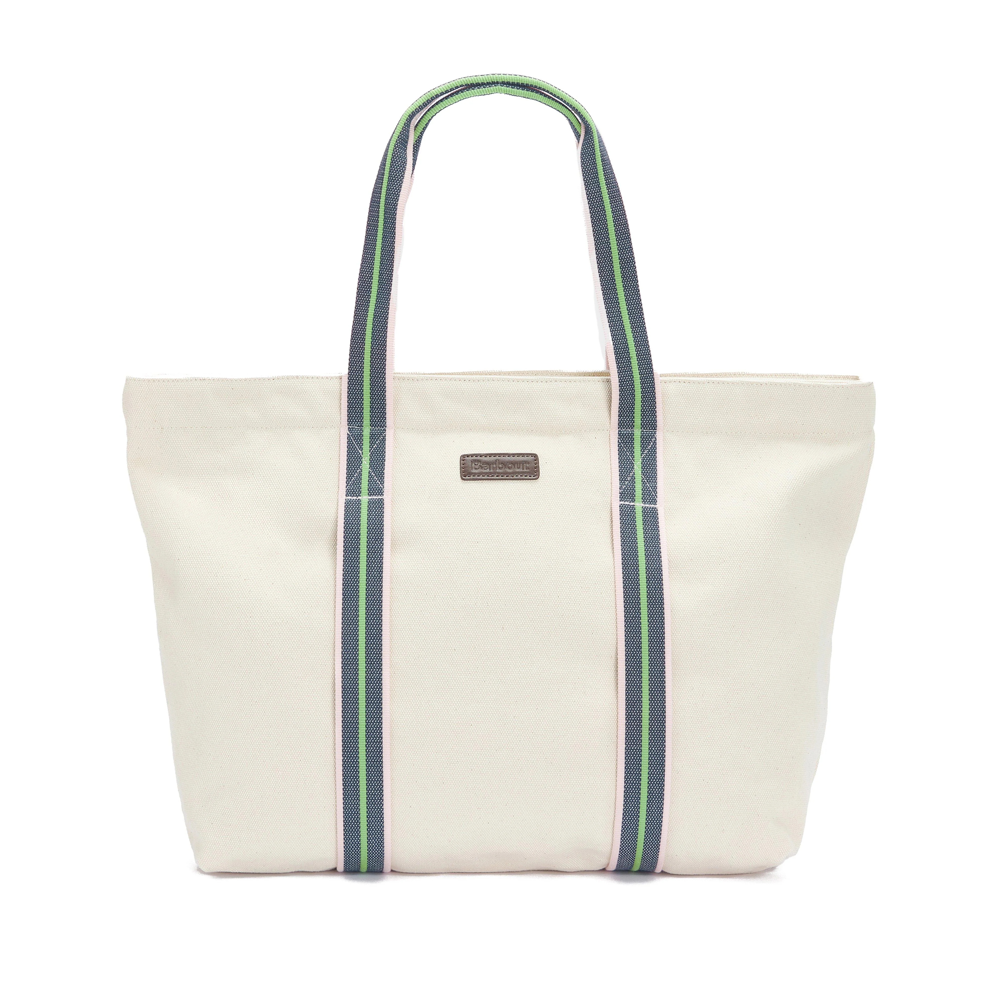 Womens Madison Beach Tote Ecru - Image 8