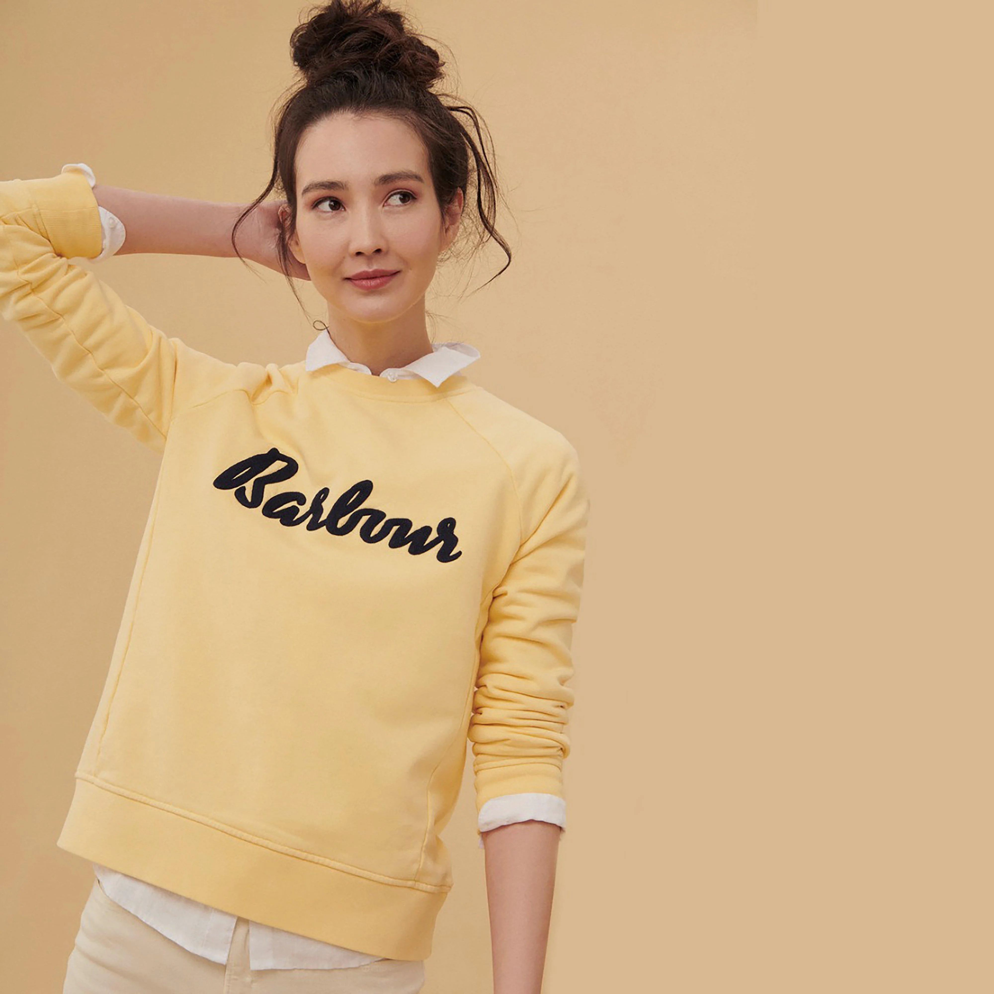 Womens Otterburn Sweatshirt Yellow Haze - Image 9