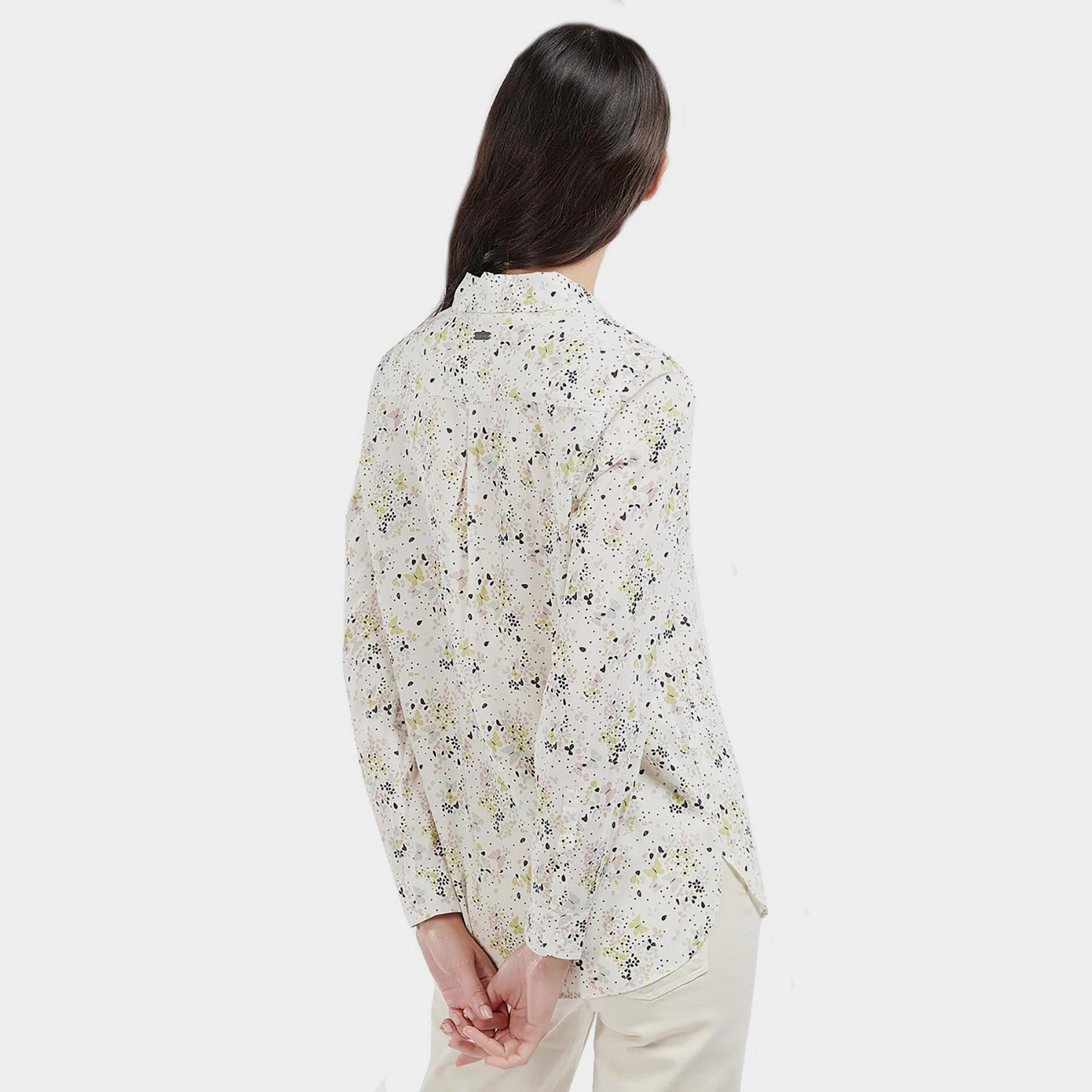 Womens Safari Shirt Off White Country Print - Image 2