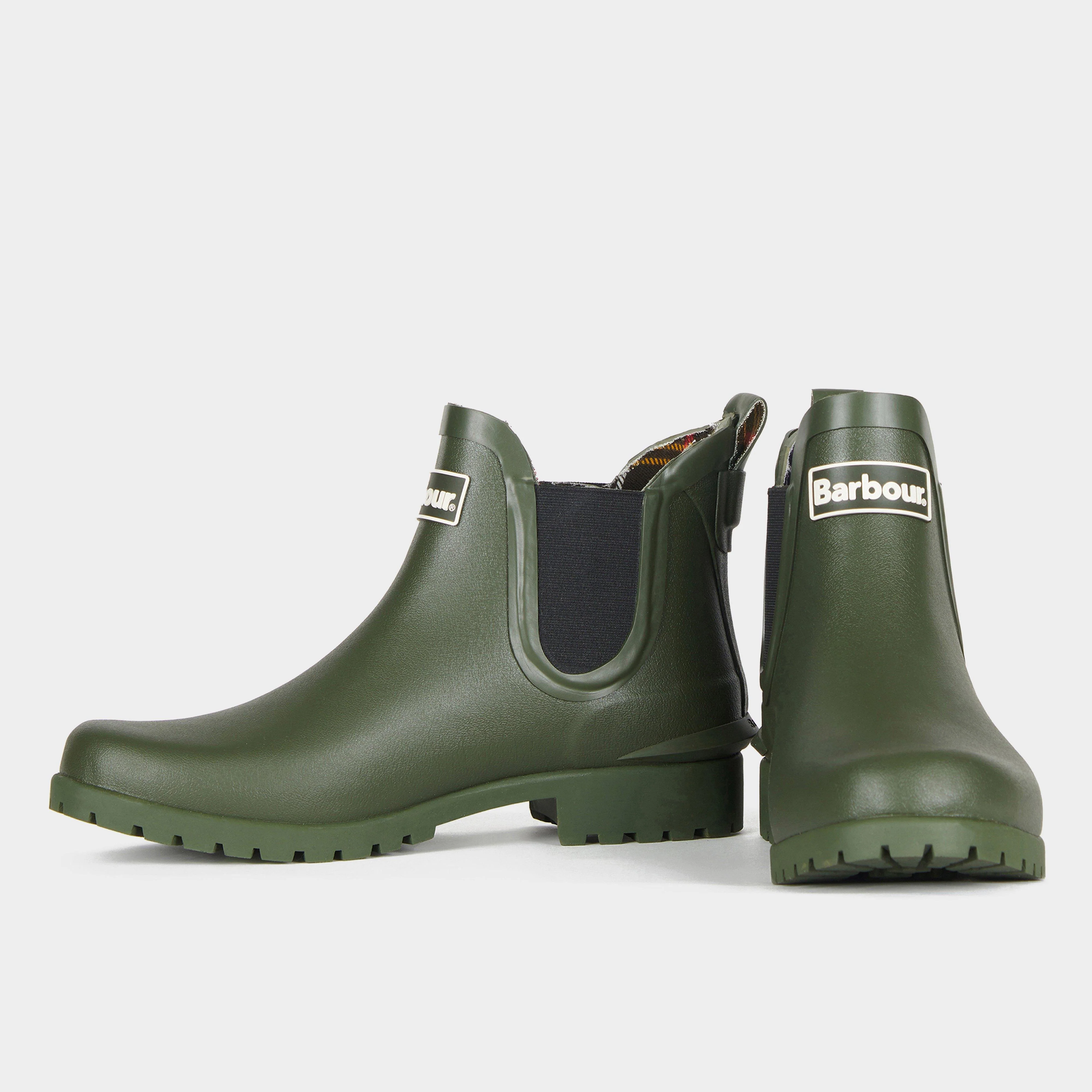 Womens Wilton Wellington Boots Olive - Image 3