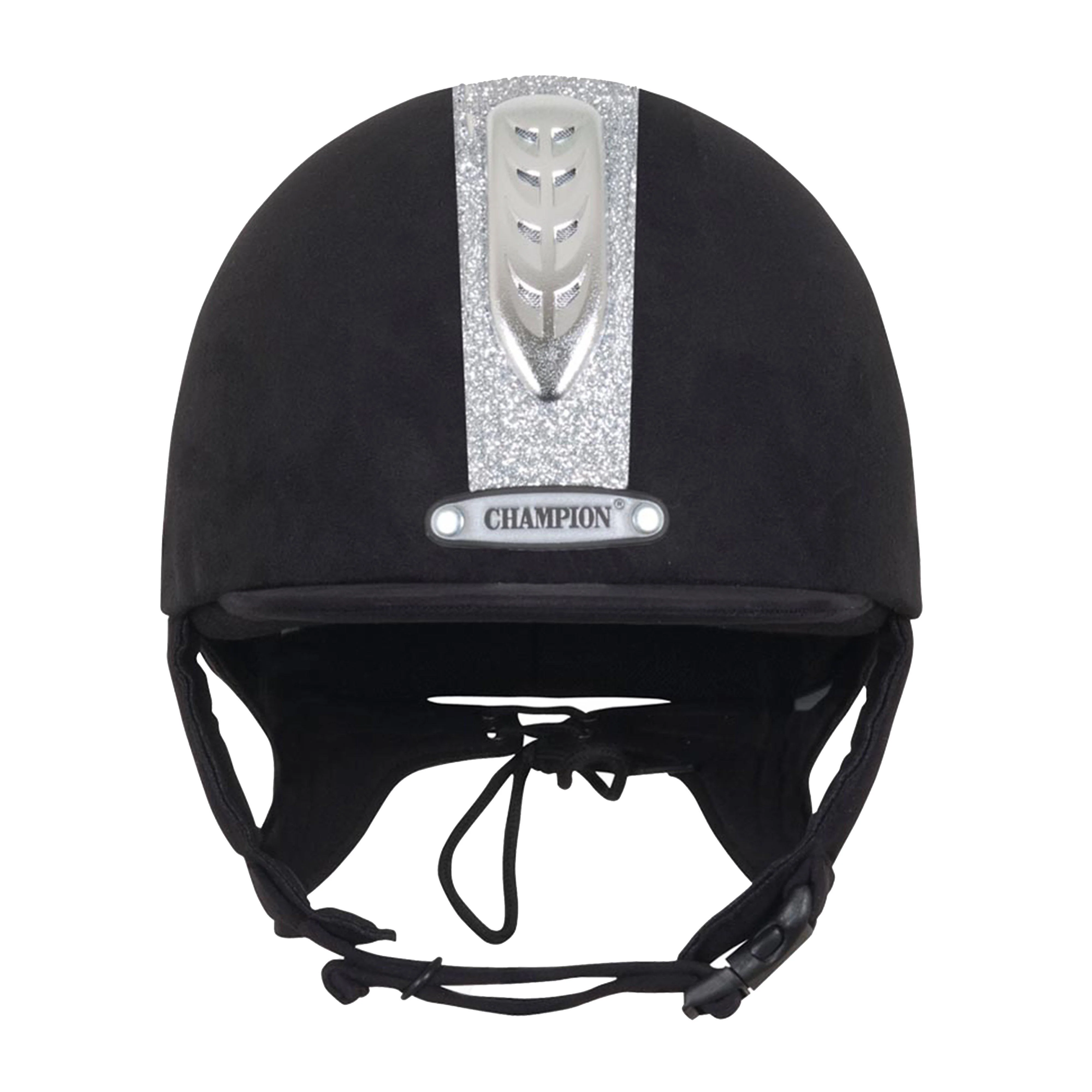Junior X-Air Dazzle Plus Riding Hat Black/Silver - Image 5