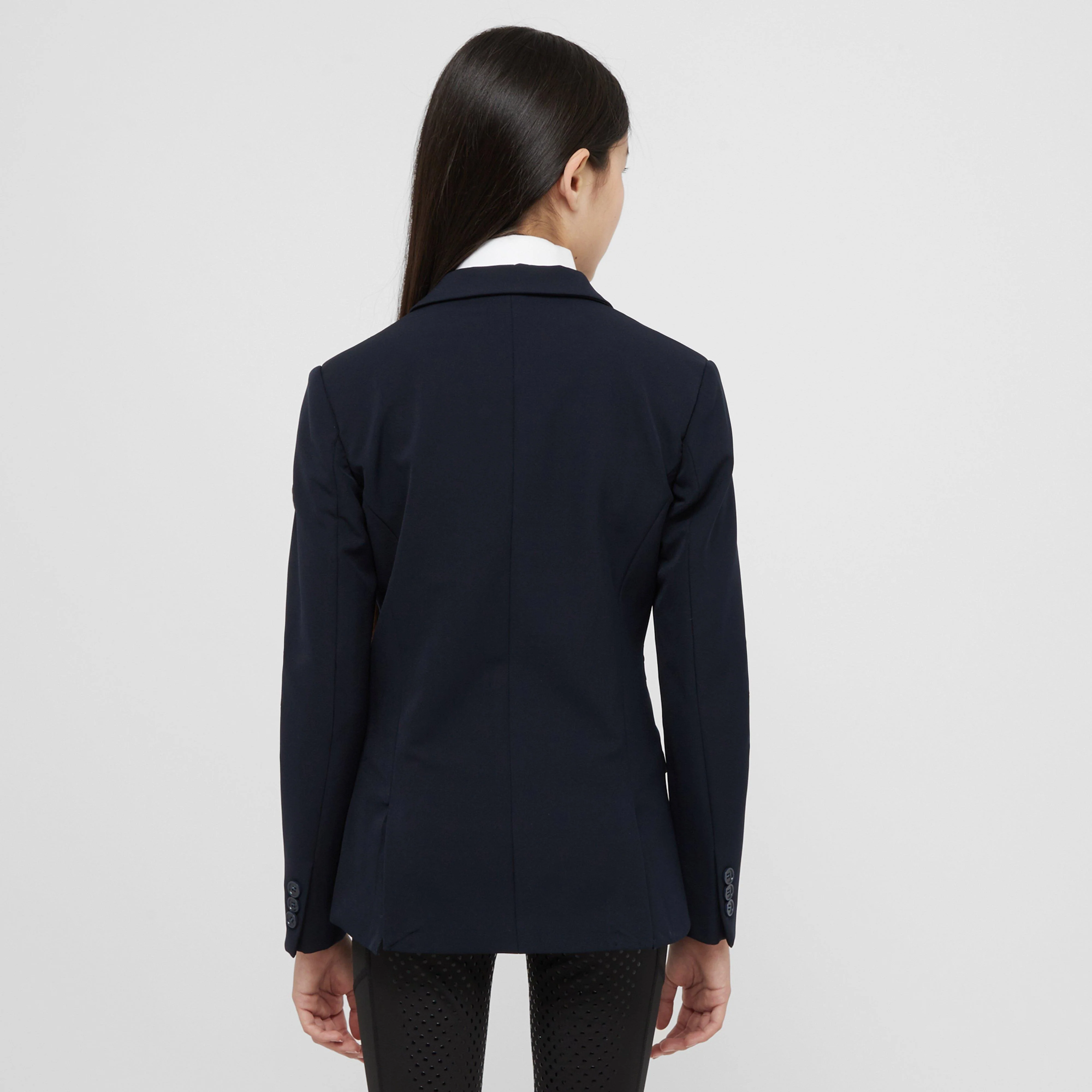 Kids Casey Tailored Show Jacket Navy - Image 2