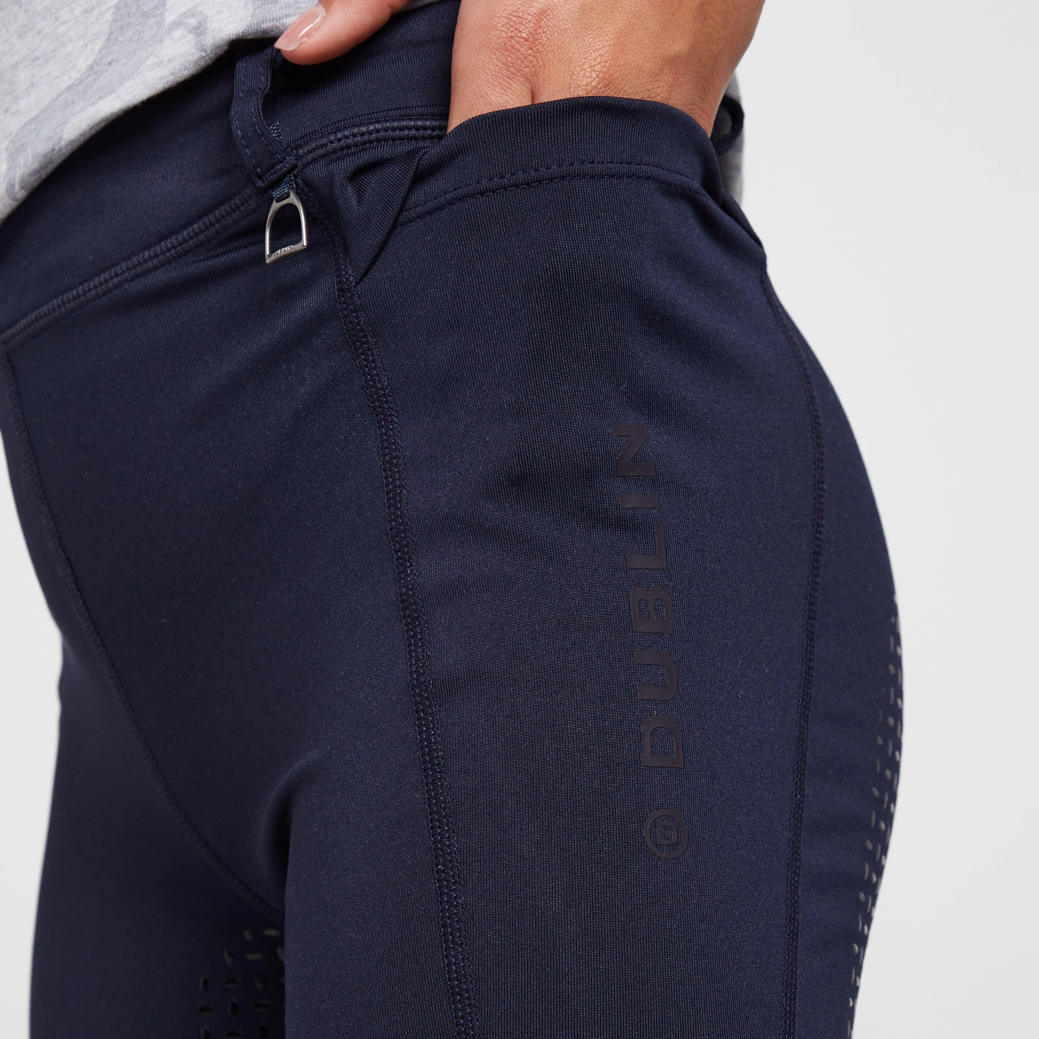 Kids Cool-It Everyday Riding Tights Navy - Image 5