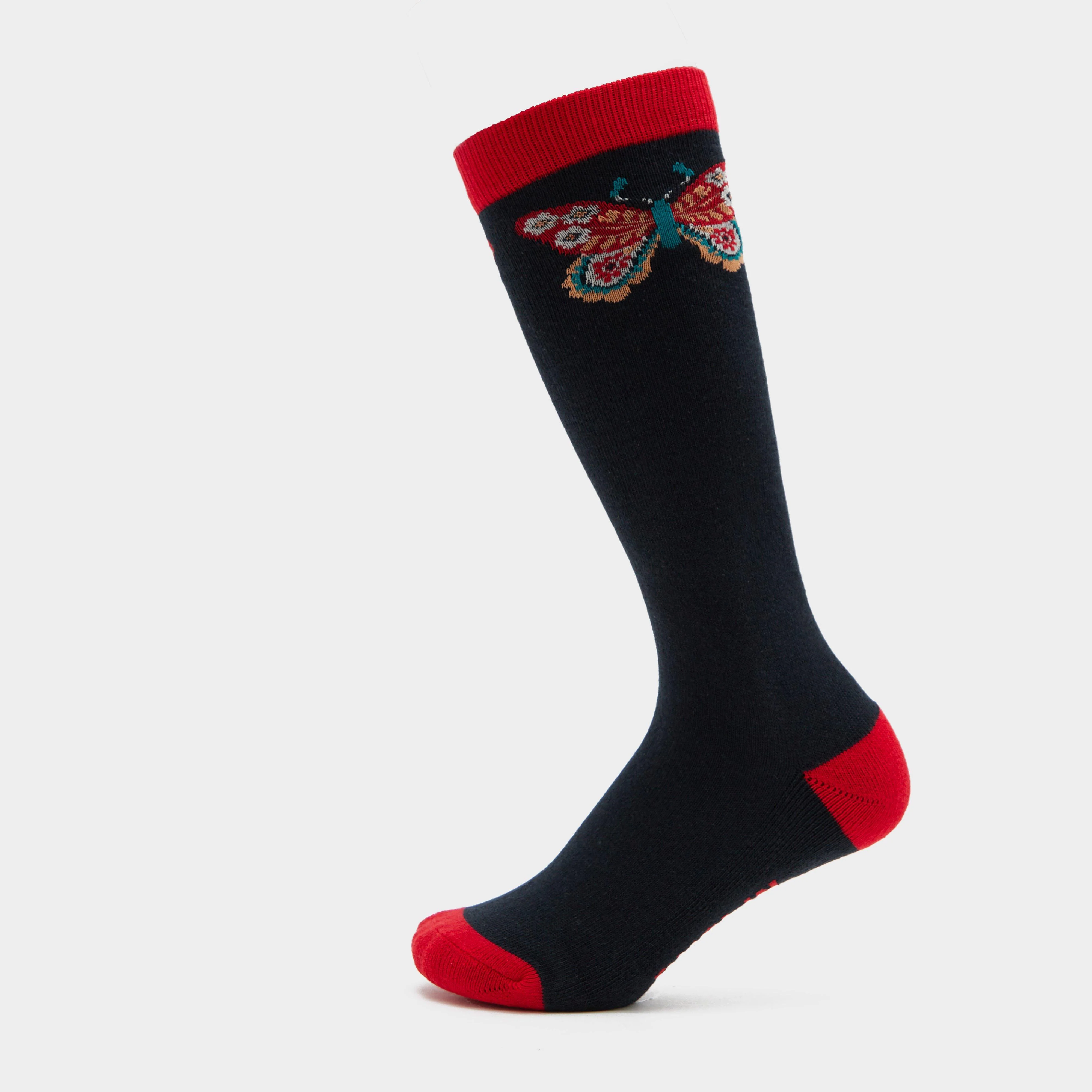 Kids Single Pack Socks Navy Butterfly - Image 3