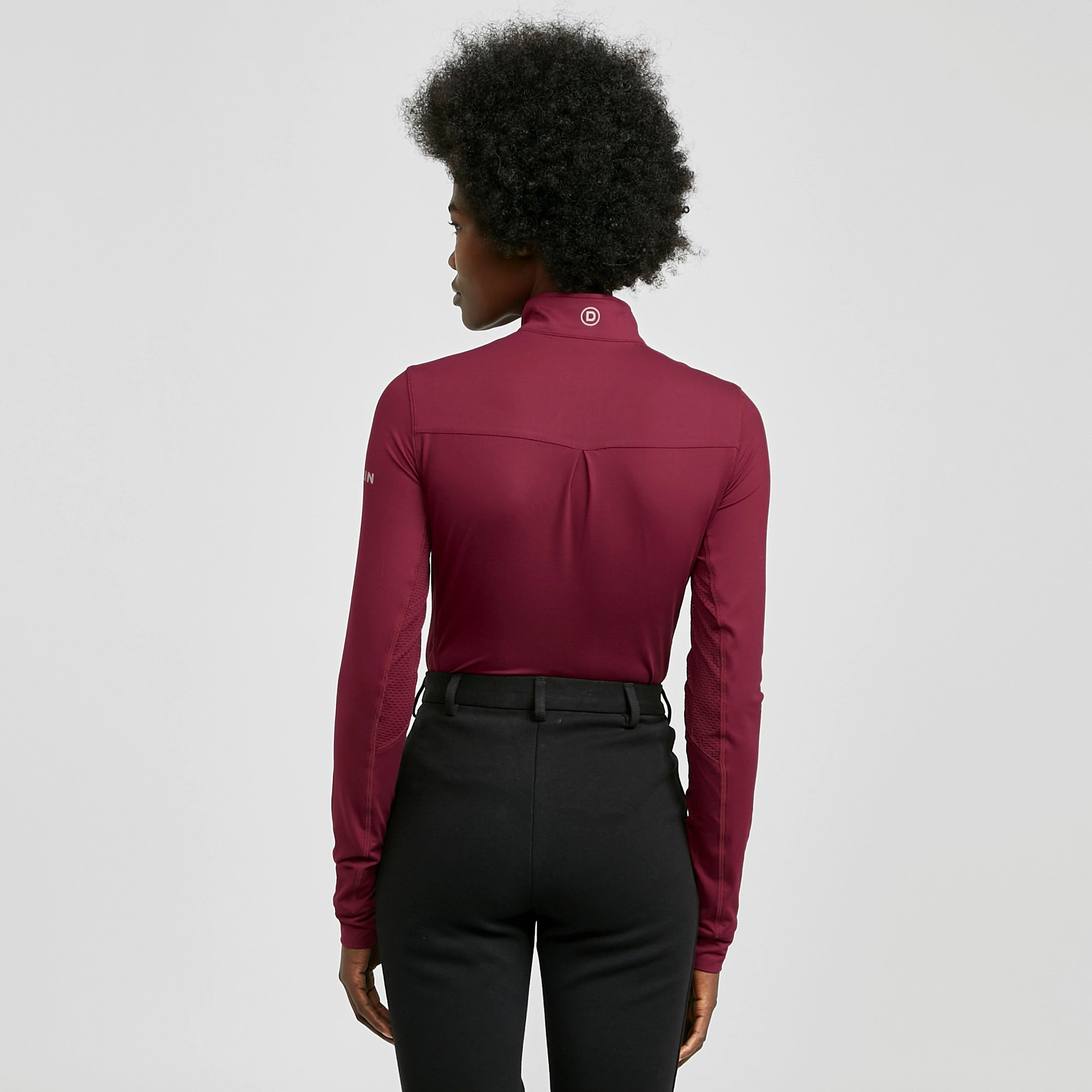 Womens Kylee Long Sleeve Top Deep Crimson Red - Image 2